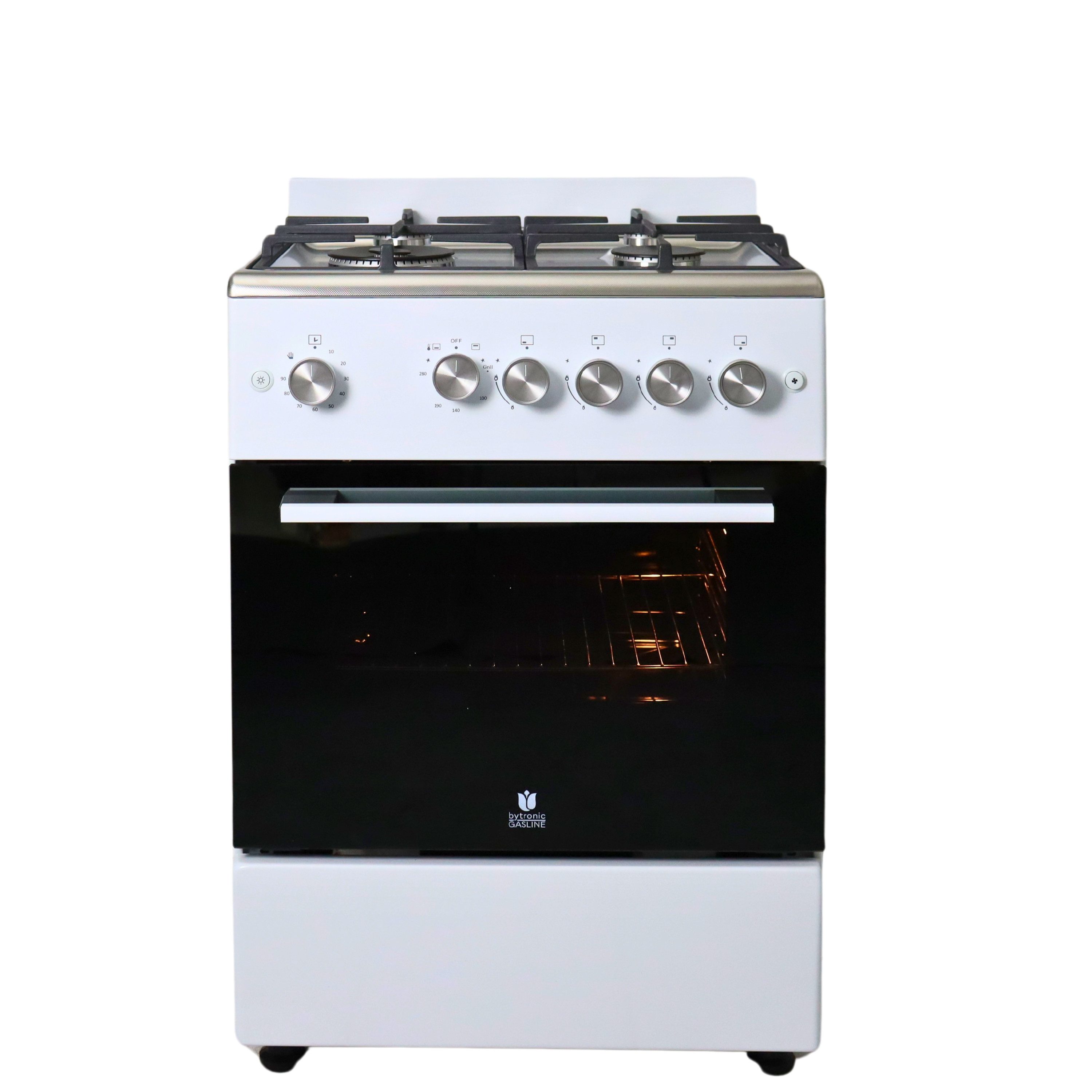 Gasline Gas-Standherd Gasbackofen mit Thermostat, 60cm