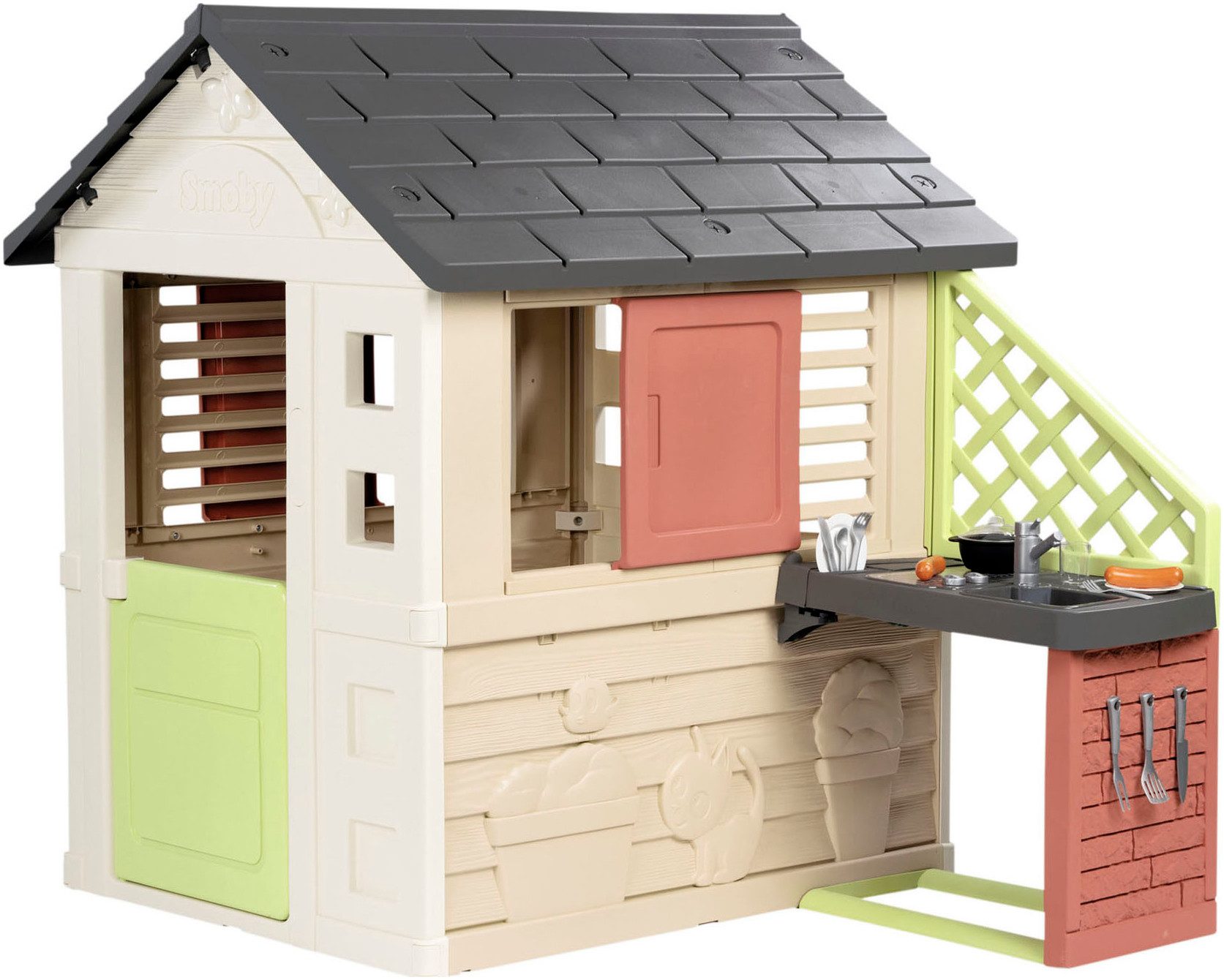 Smoby Spielhaus Smoby Life Natur mit