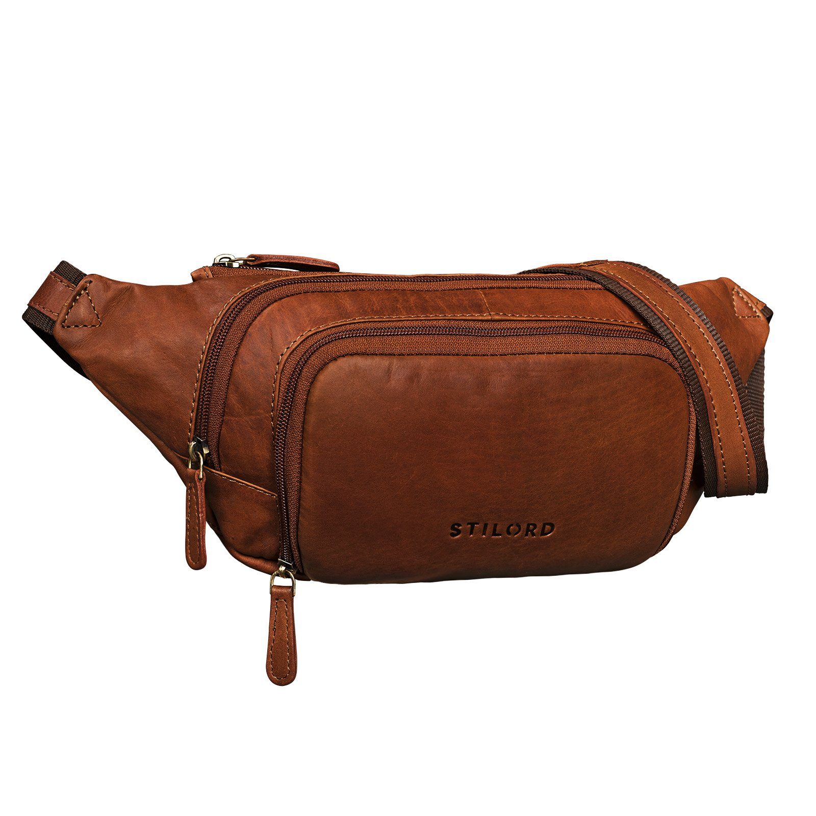 STILORD Bauchtasche 'Luke' Bauchtasche Leder Herren