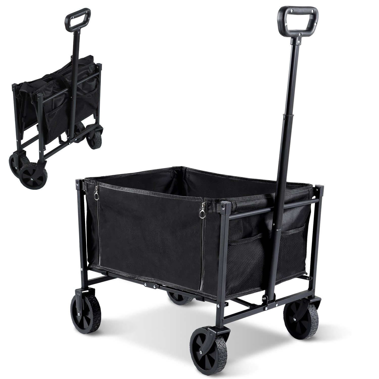 Clanmacy Bollerwagen Faltbar Bollerwagen Handwagen Transportwagen