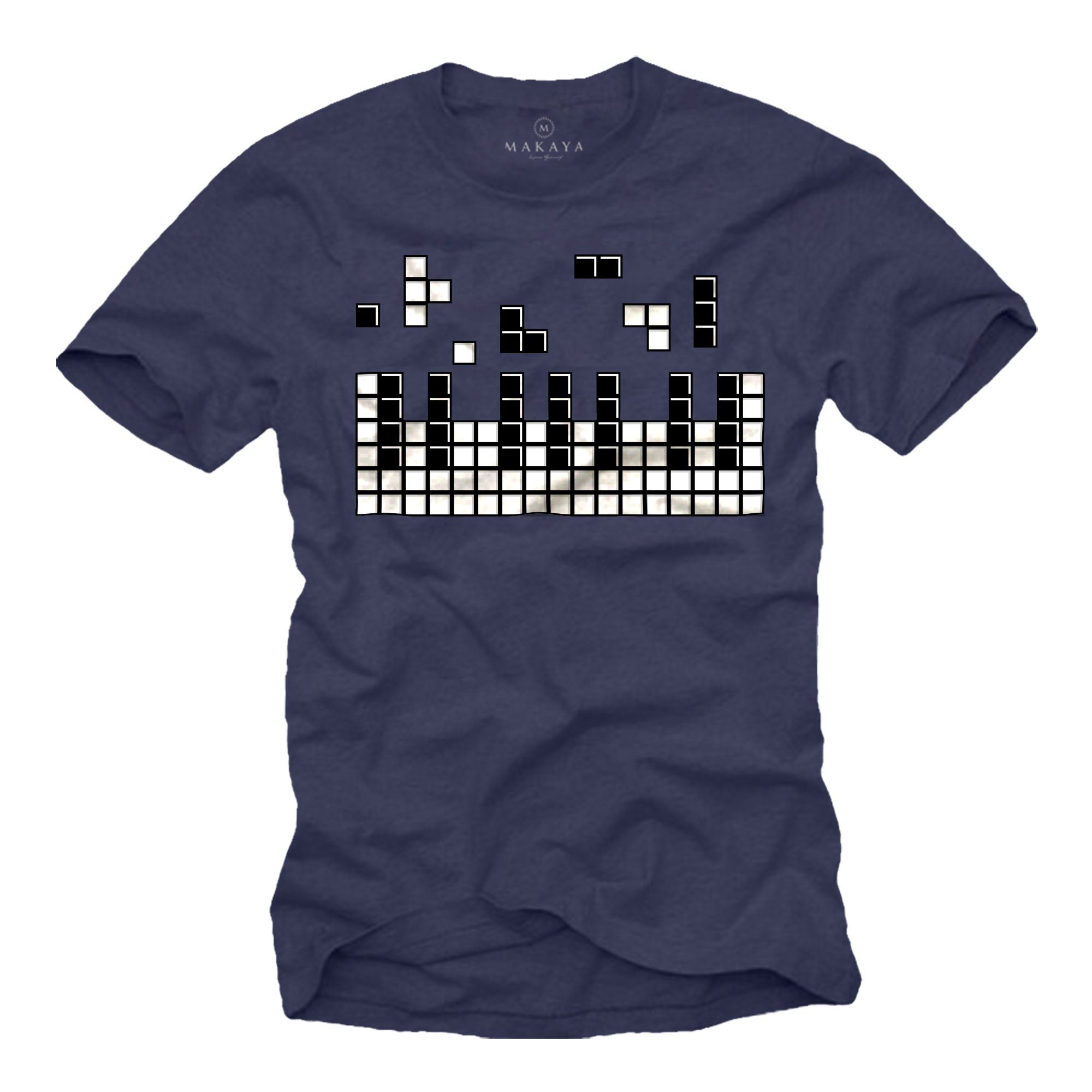 MAKAYA Print-Shirt Herren Piano Gamer Geschenke