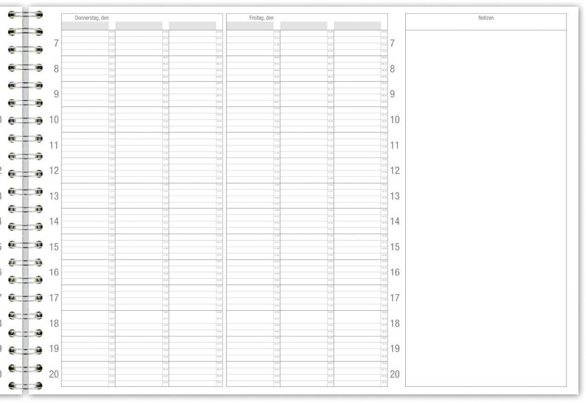 GÜSS Kalender Buchkalender Universalplaner A4 58