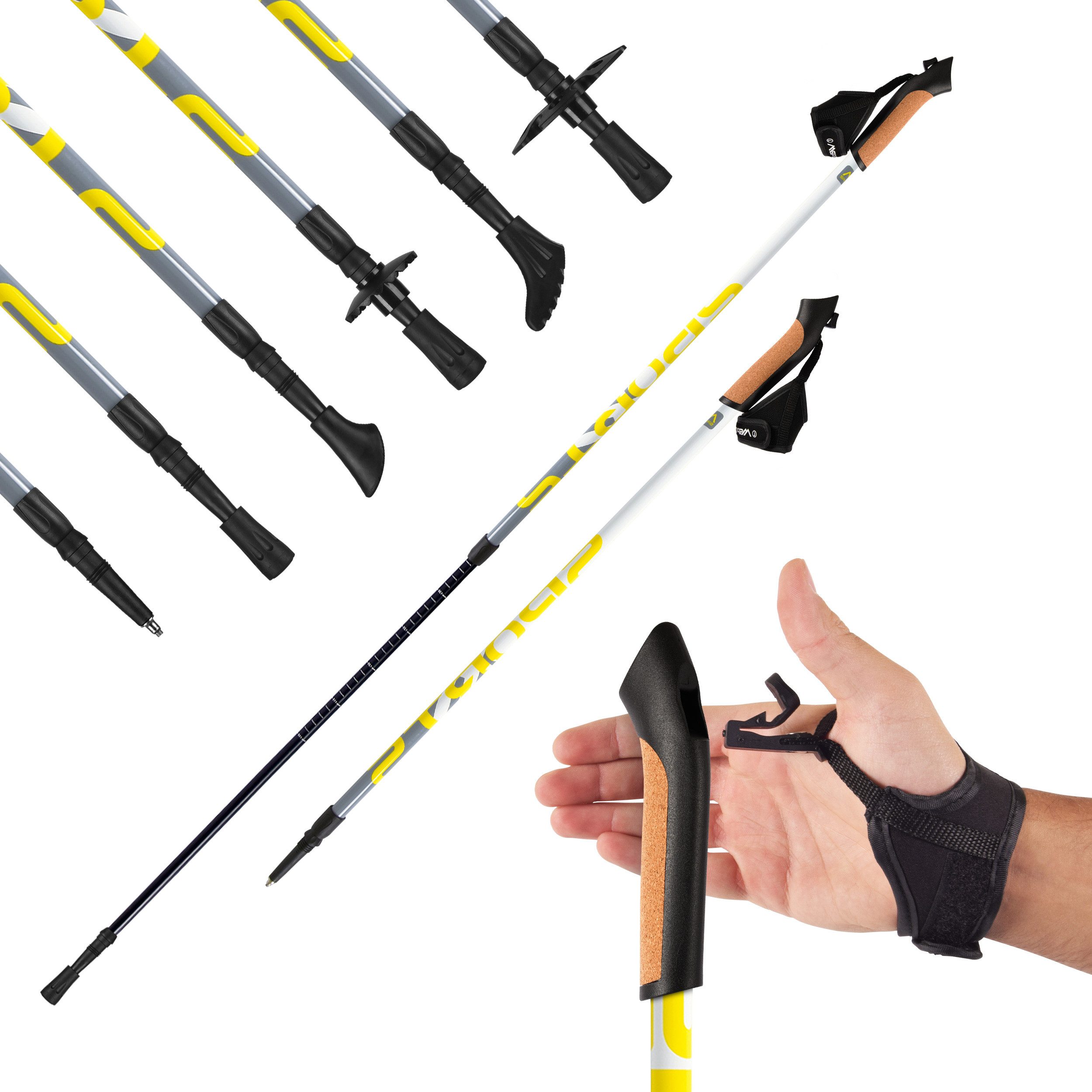 MSports® Nordic-Walking-Stöcke MSPORTS Nordic Walking Stöcke