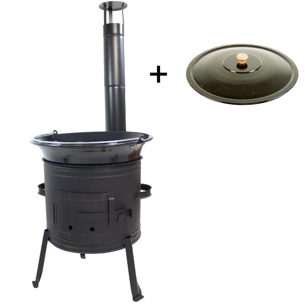 Grillplanet Holzkohlegrill Grillplanet Gulaschkanone 0,8 mm