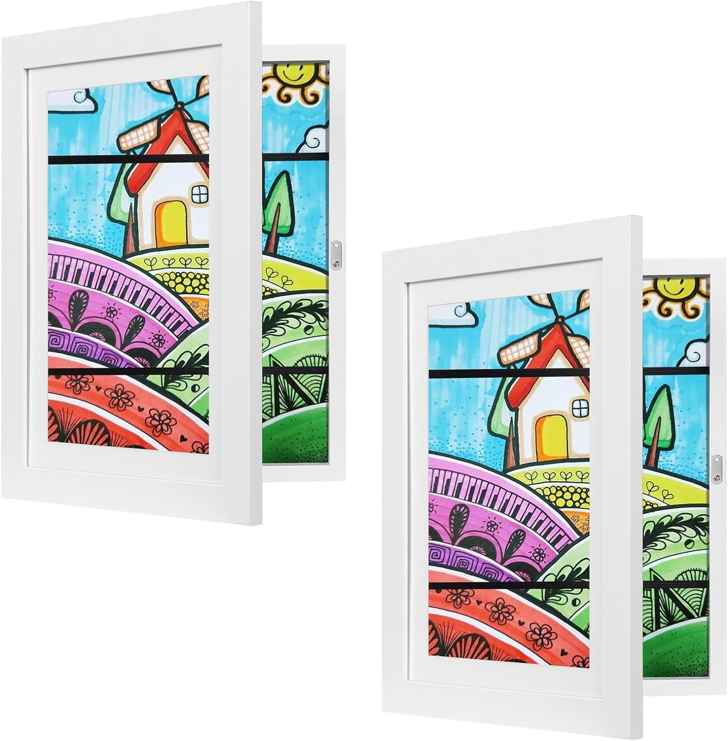 EUGAD Bilderrahmen-Set, (2 St), 3D Bilderrahmen