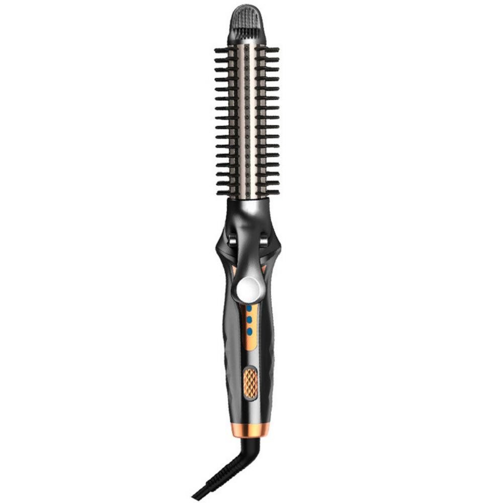 ZEUOPQ Lockenstab Bürste, 2-in-1 Haarglätter Lockenstab,Heißer