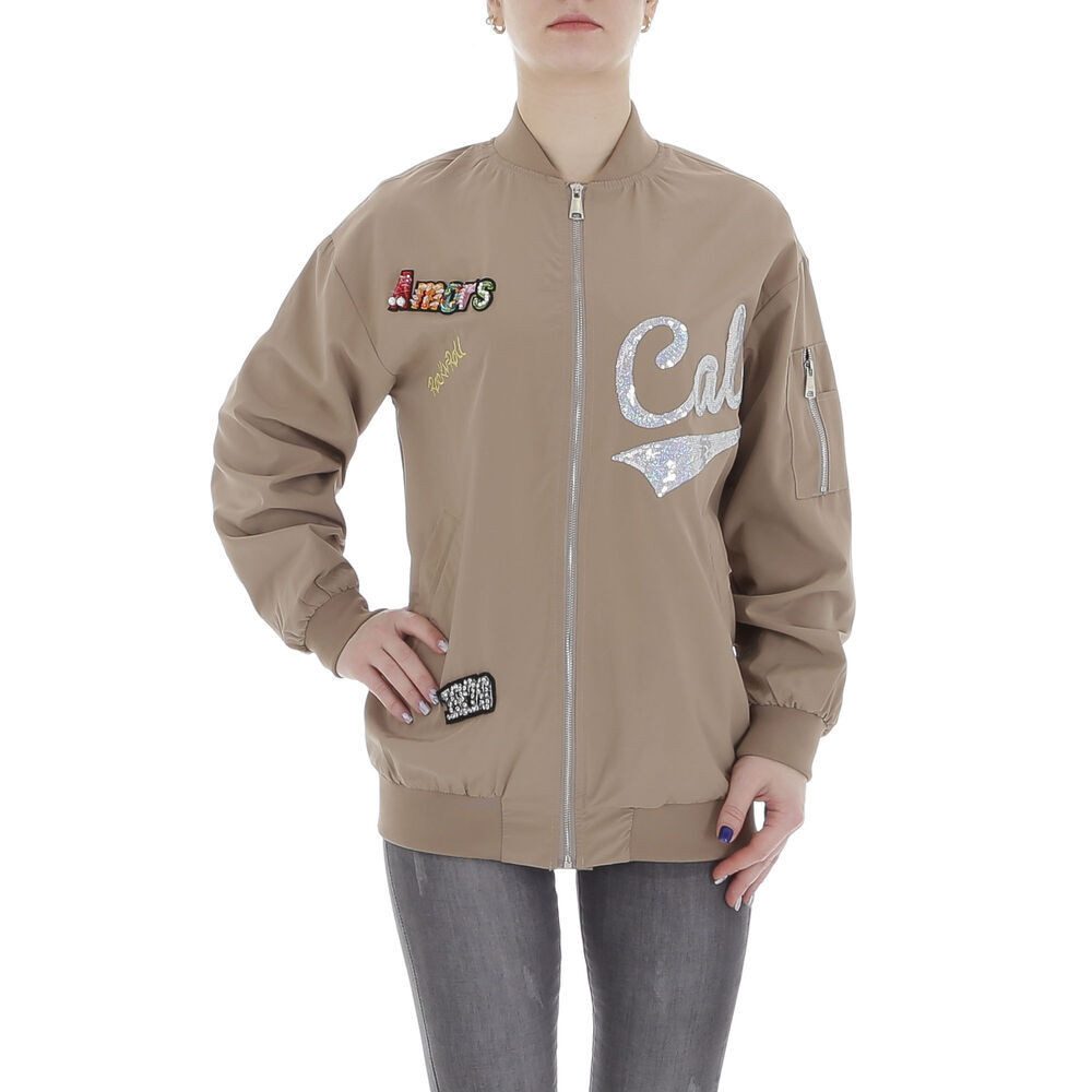 Ital-Design Collegejacke Damen Rockabilly (87256367) Glitzer