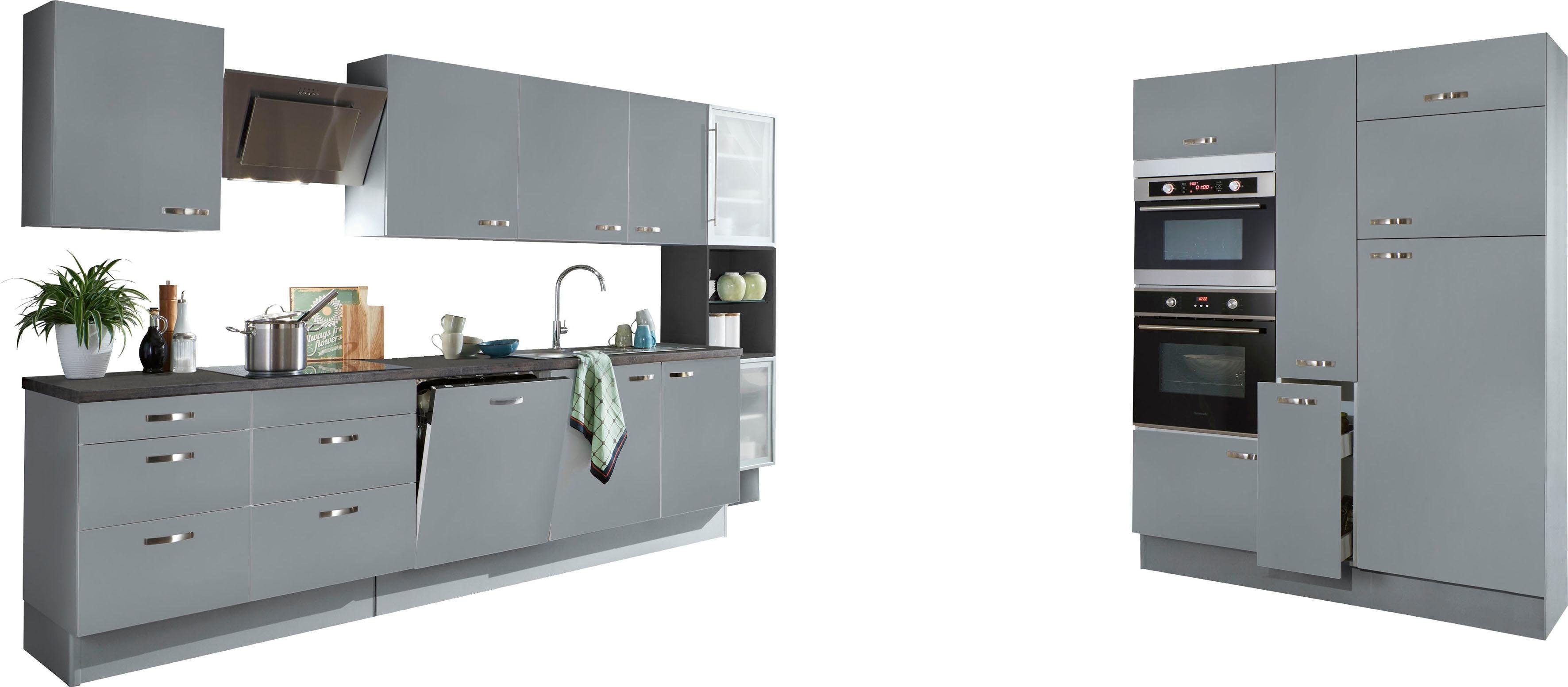 KOCHSTATION Küchenzeile KS-Cara, mit Vollauszügen und