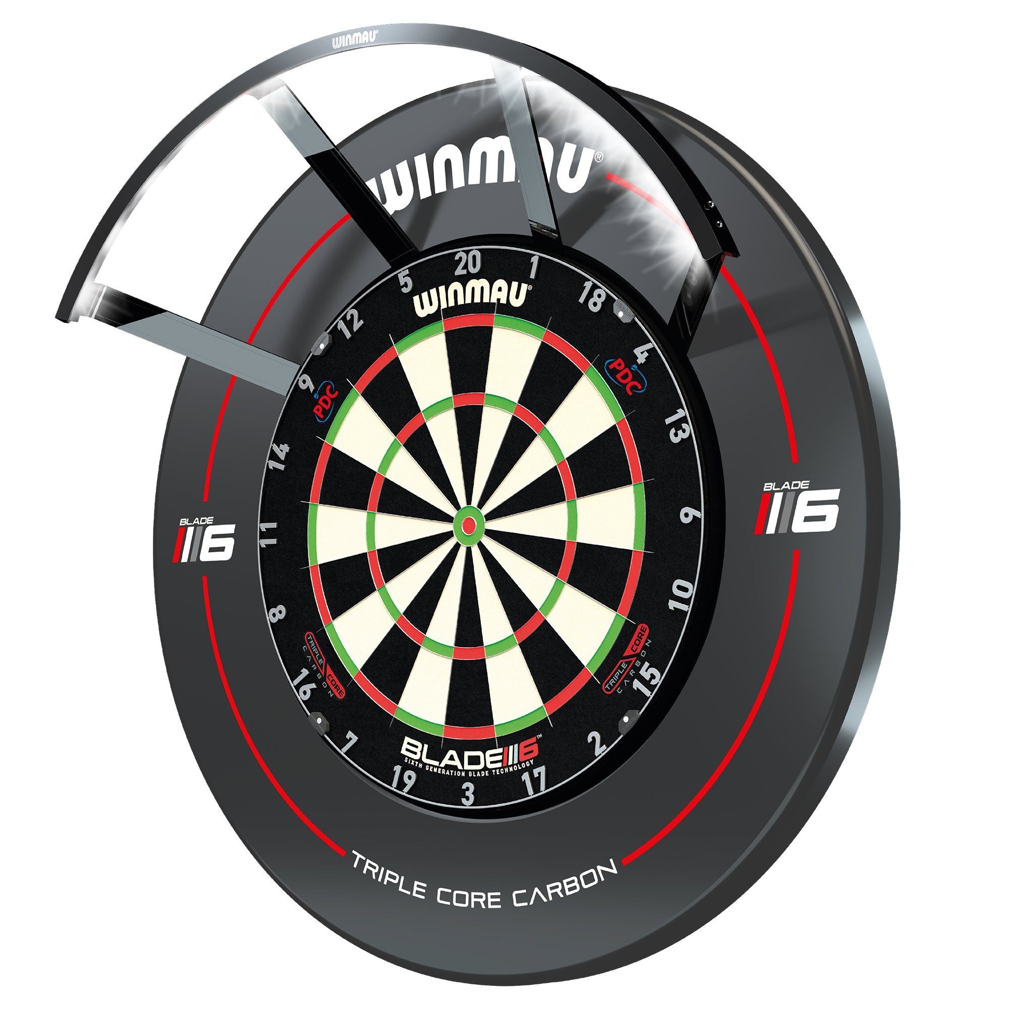 Winmau Dartscheibe Dartboard Beleuchtung Winmau Polaris