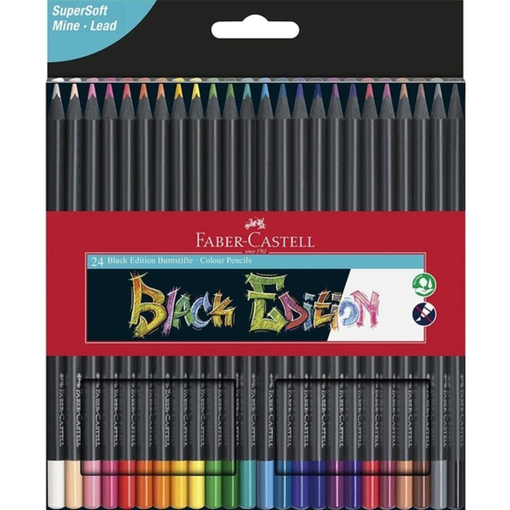 Faber-Castell Buntstift Farbstifte Black Edition Neon