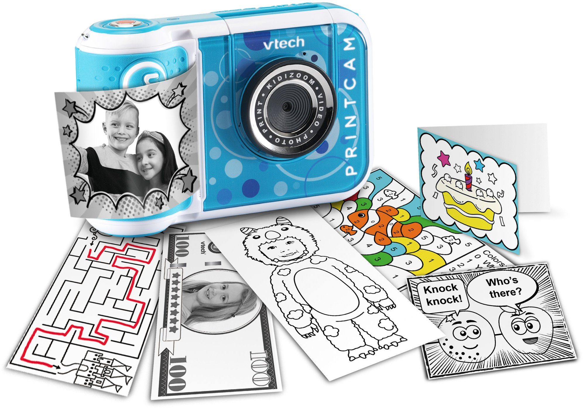 Vtech® KidiZoom Print Cam, blau Kinderkamera