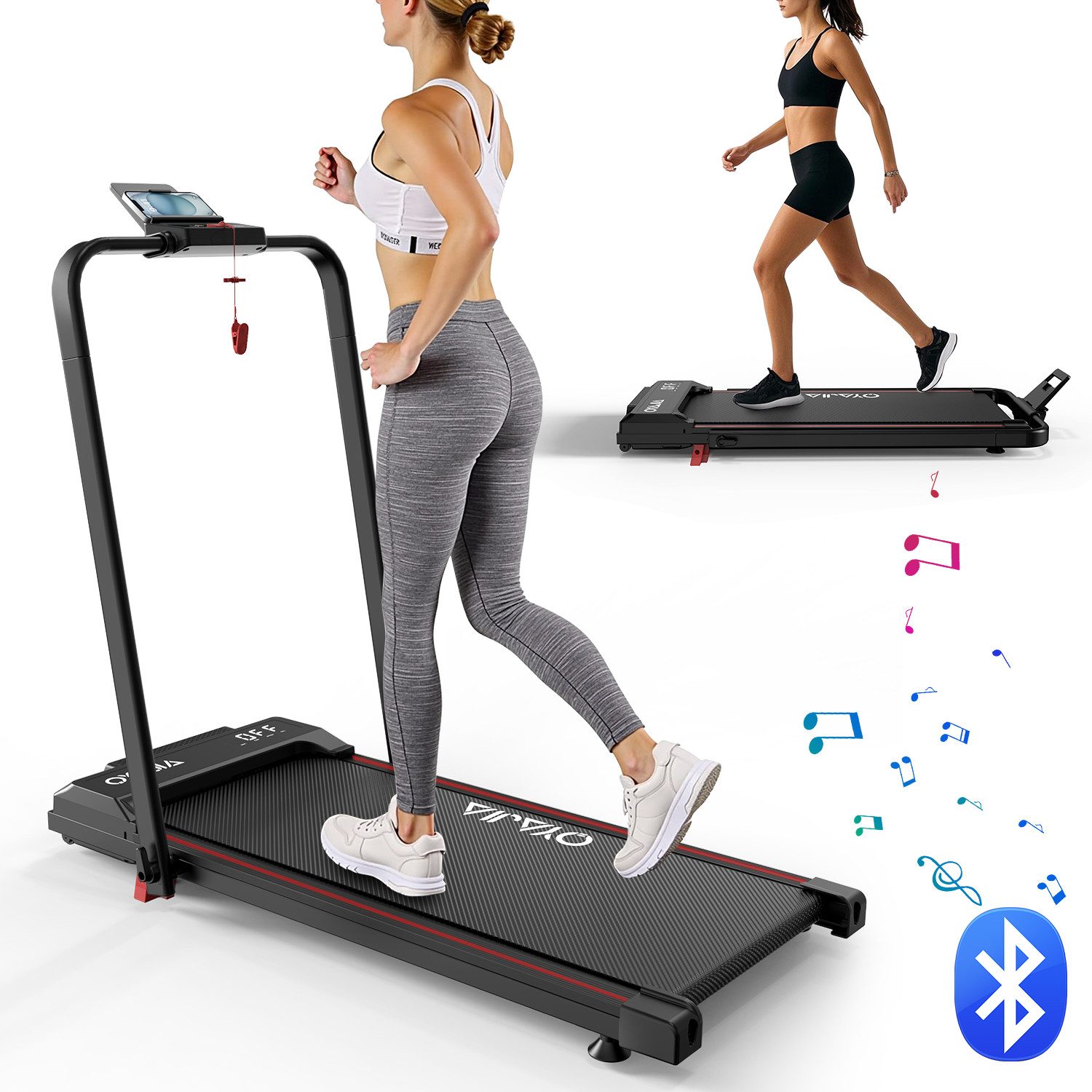 LETGOSPT Laufband Klappbares Laufband für Zuhause