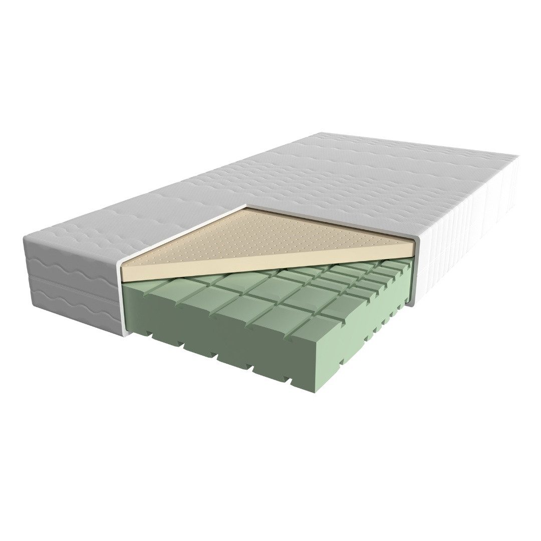 Latexmatratze in Premiumhöhe, Langlebige 7-Zonen Latex-Matratze,