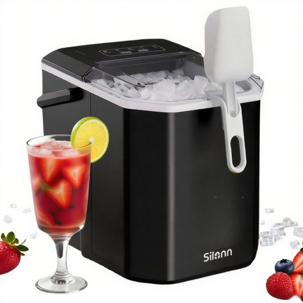 Silonn Eiswürfelmaschine - 9 Würfel in