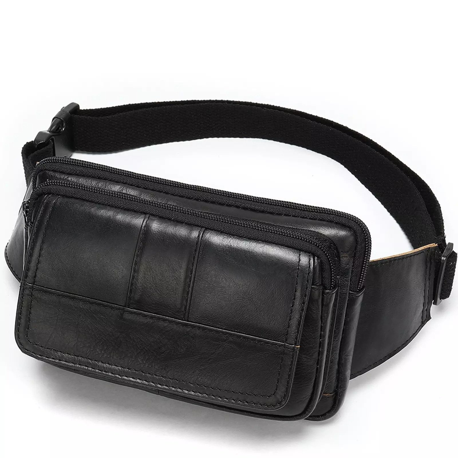 YUBRO-STUDIO Bauchtasche Herren Echtleder Bauchtasche Mehrere
