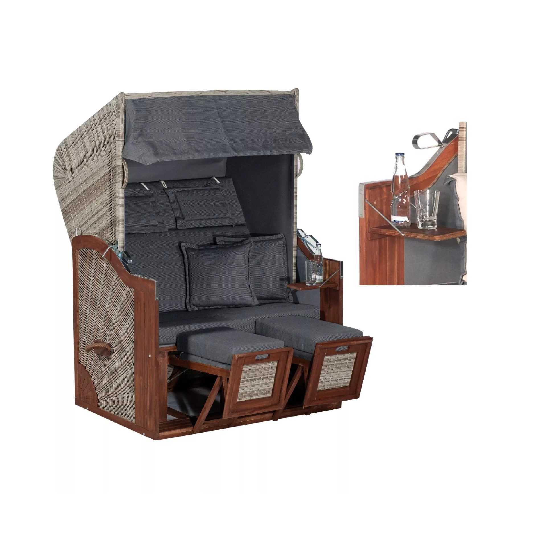 SunnySmart Strandkorb Rustikal 285 Z SUN