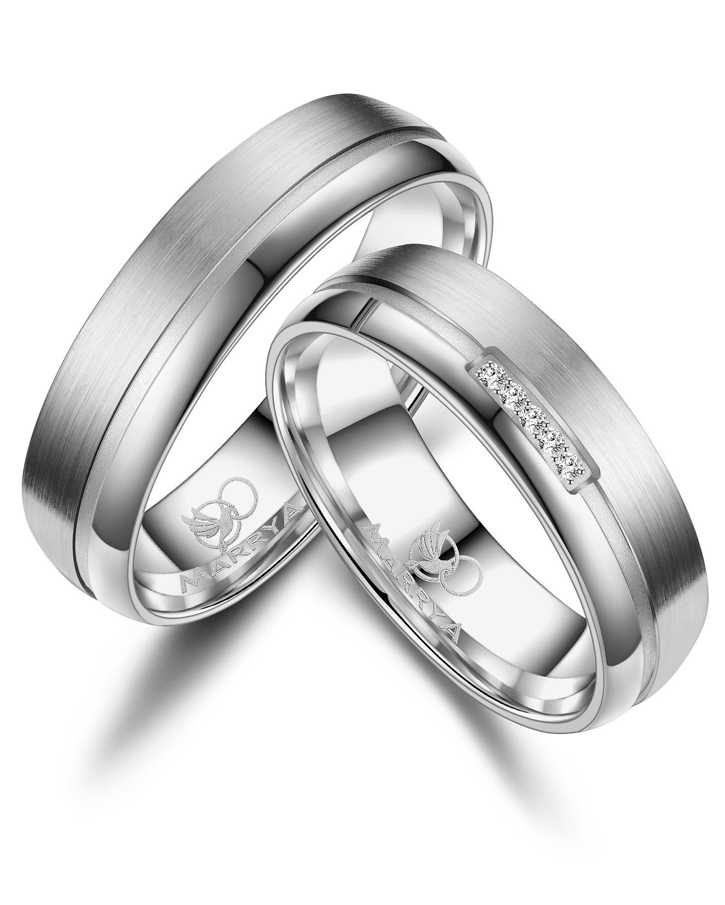 MARRYA Partnerring Titan Ringe Trauringe Eheringe