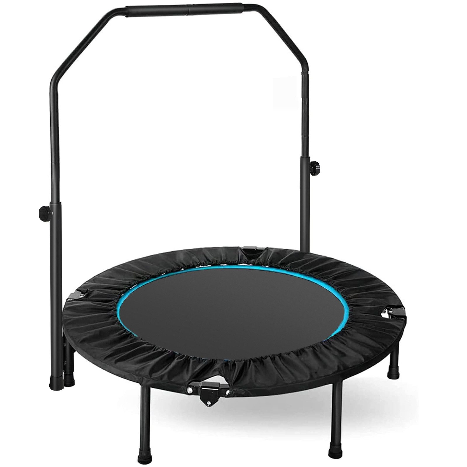 TLGREEN Fitnesstrampolin Indoor-Trampolin Ø101cm,Faltbares Fitness-Trampolin, Ø