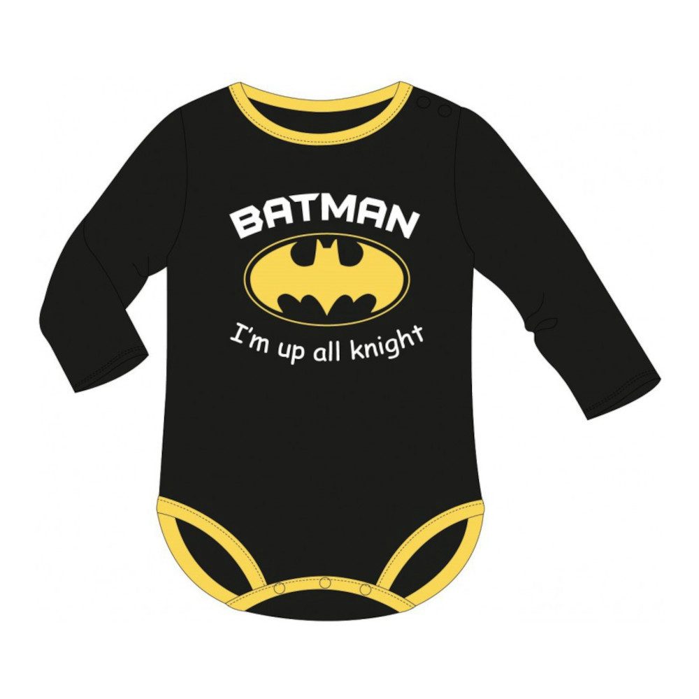 Batman Langarmwickelbody Batman Langarm-Body für Jungen