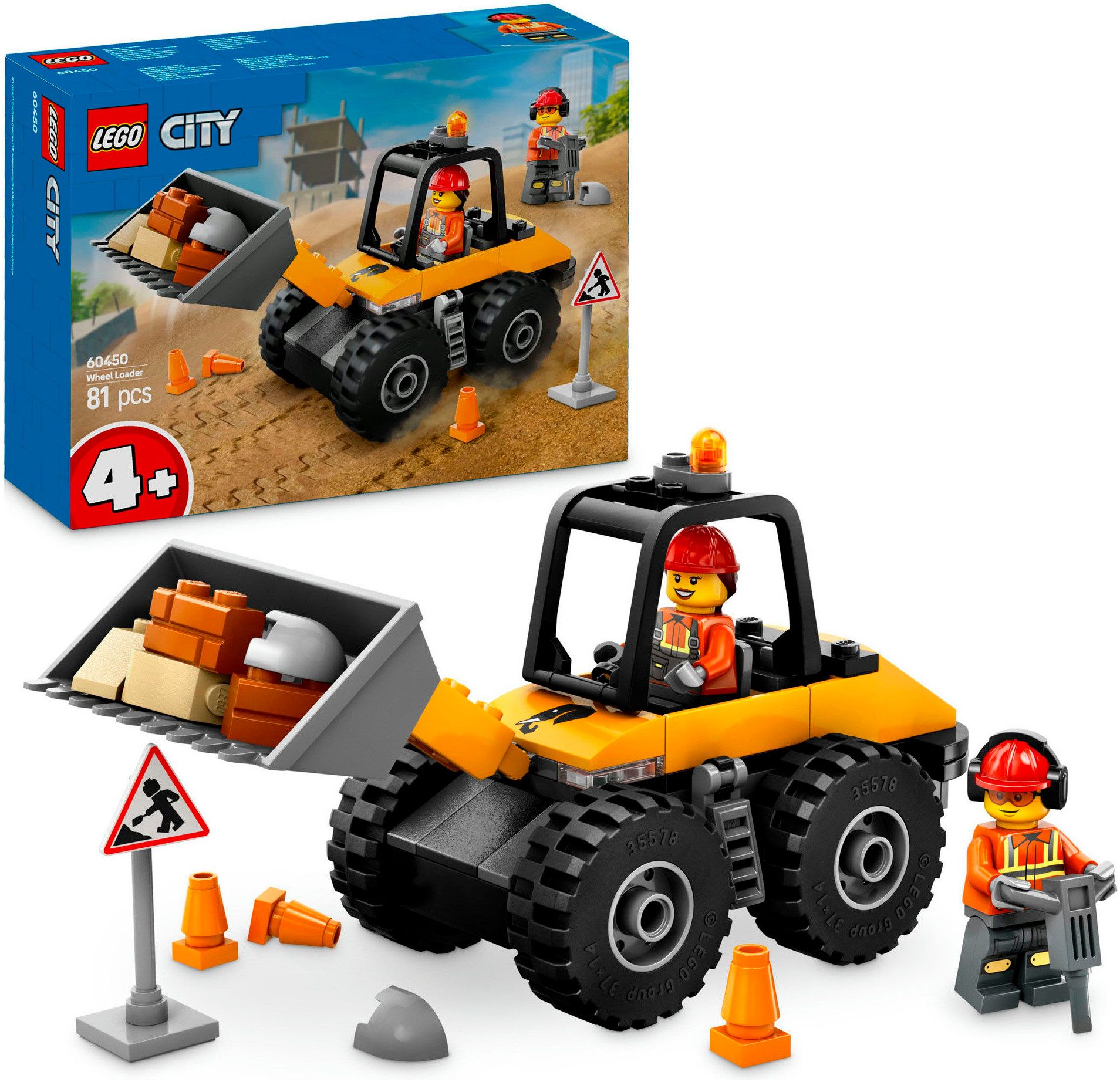 LEGO® Radlader (60450), LEGO City Konstruktionsspielsteine,