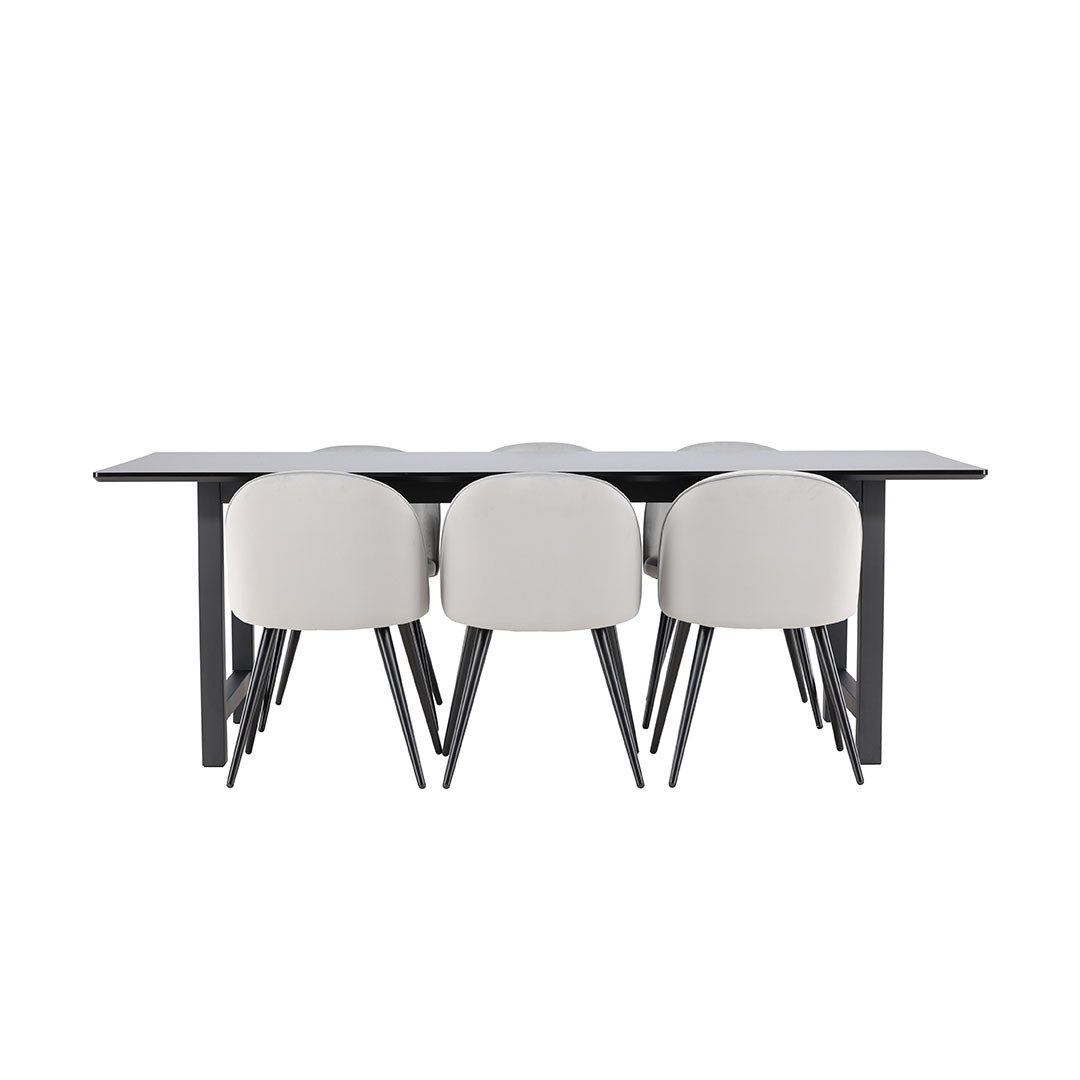 ebuy24 Essgruppe Oslo Essgruppe Esstisch 100x220cm