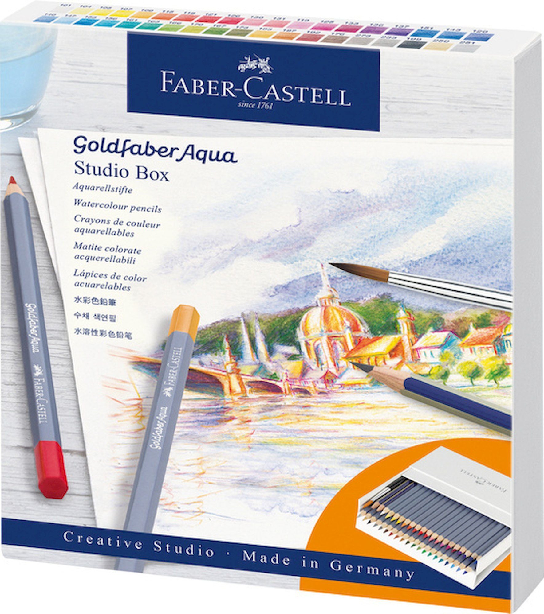 Faber-Castell Aquarellstifte Goldfaber Aqua Aquarellstift, Studiobox