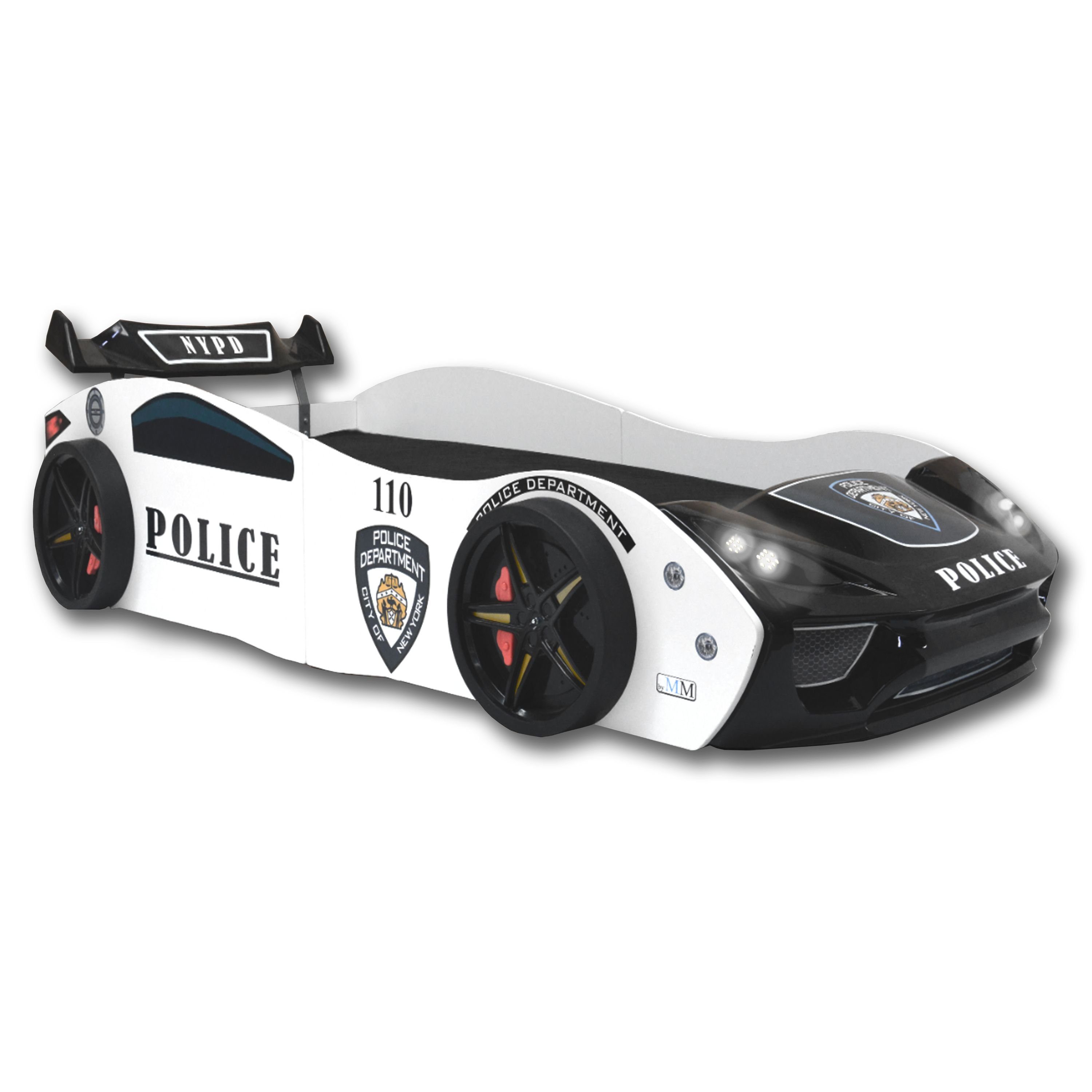 Aileenstore Autobett Police (inkl. Lattenrost LED