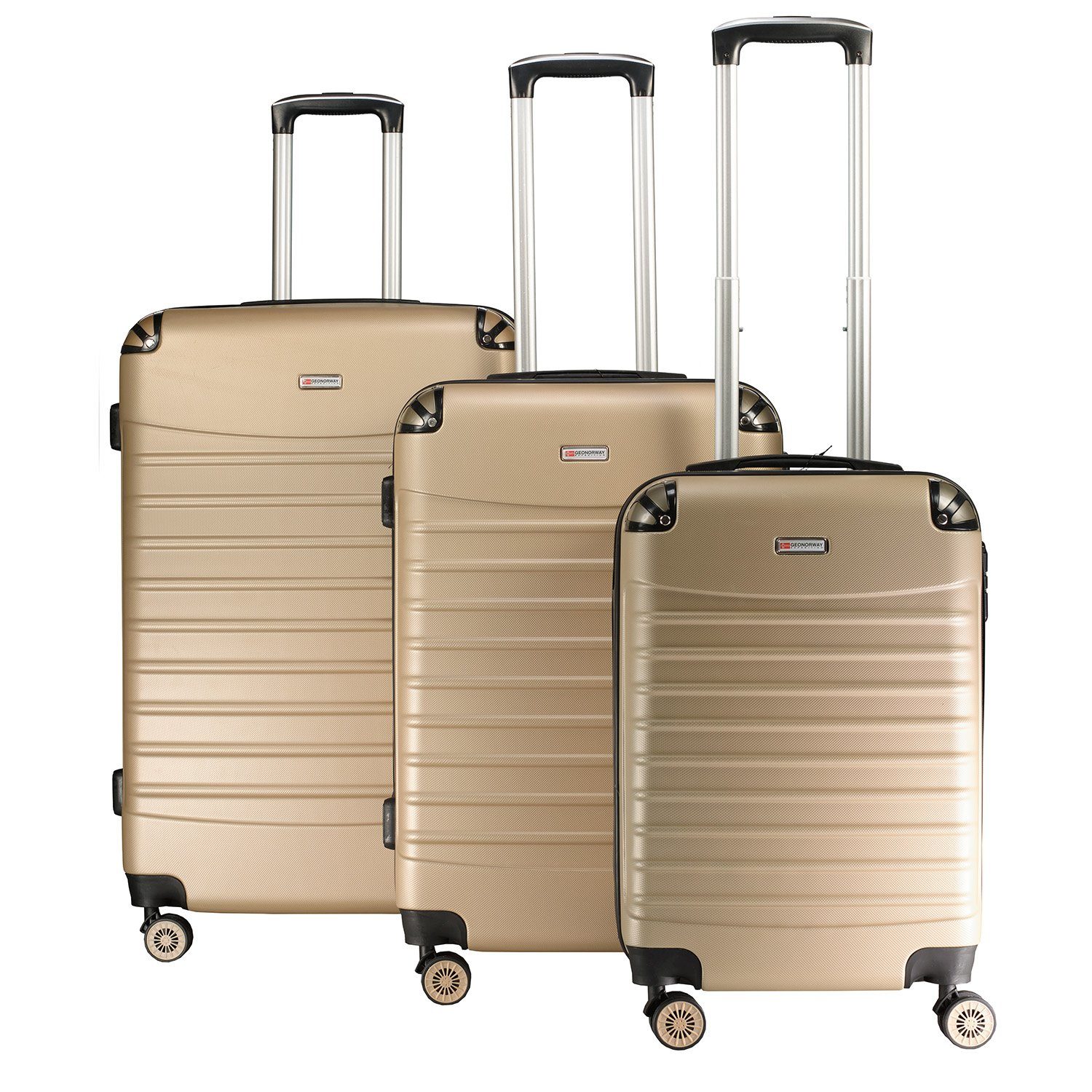 Geographical Norway Kofferset SHOCK Trolley Hartschalenkofferset