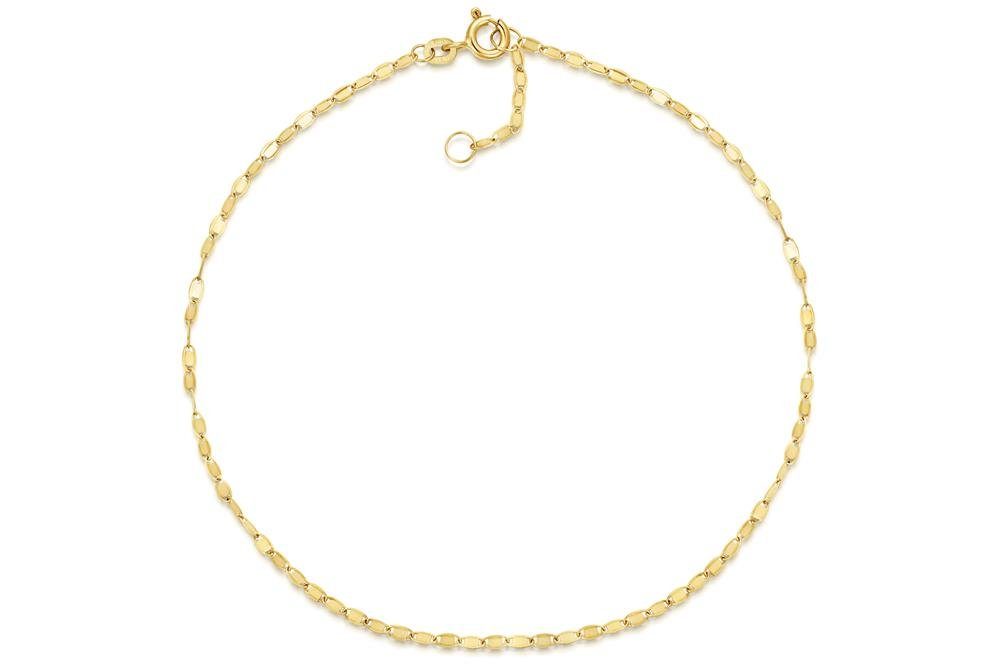 Silberkettenstore Fußkette Fußkette Plättchen 1,9mm -
