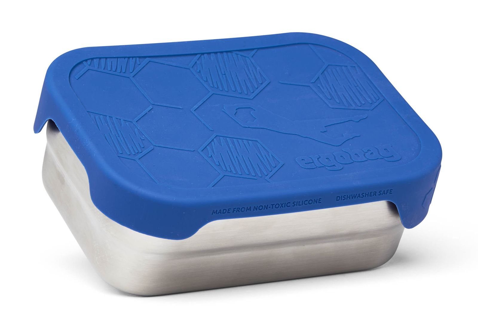 ergobag Lunchbox Edelstahl-Brotdose, 100% Metall, (Set,