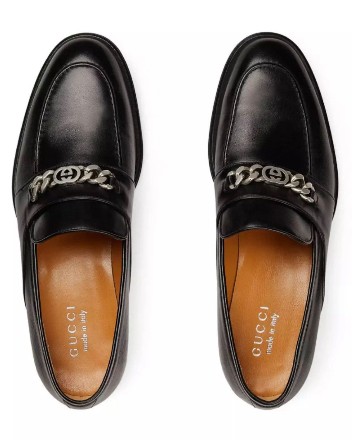 GUCCI Chain Slip-On Loafers Mokassin Kettenverzierung