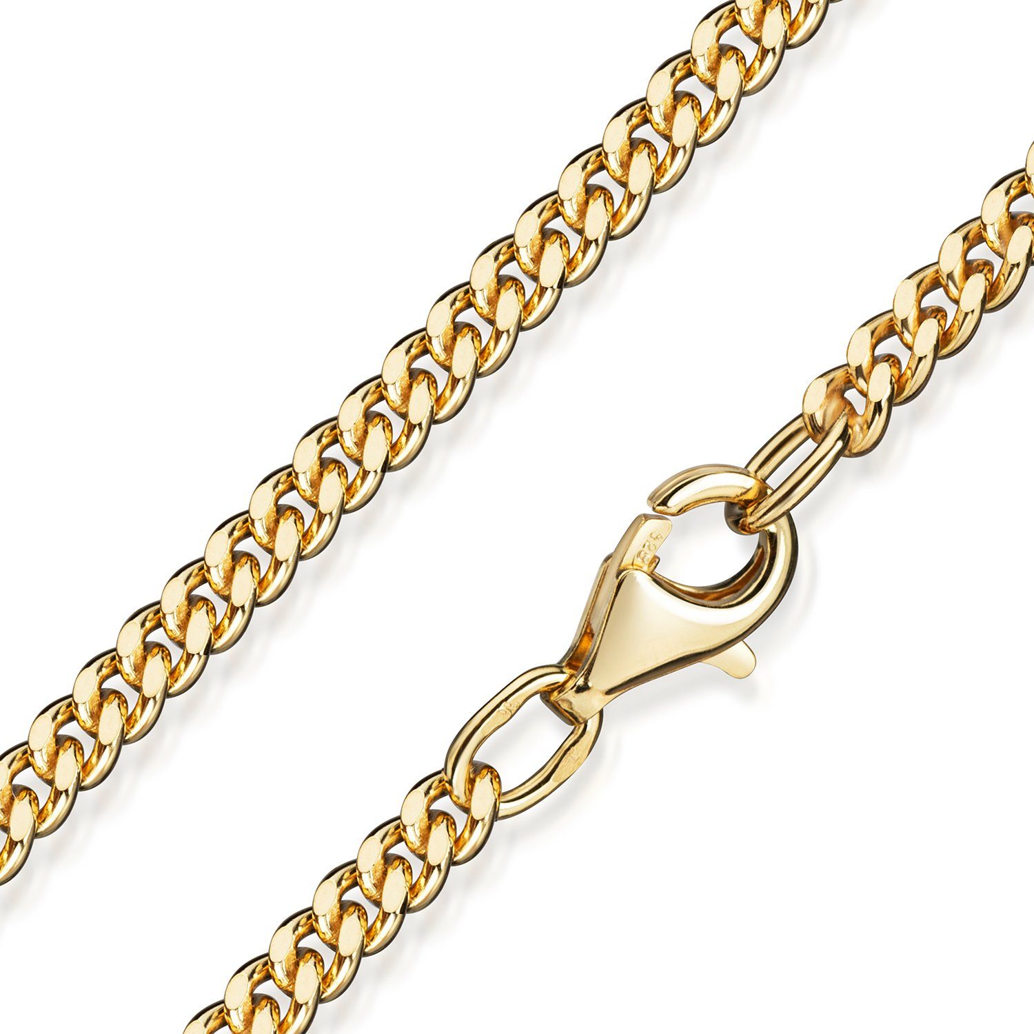Materia Goldkette Damen Herren Panzerkette 3mm