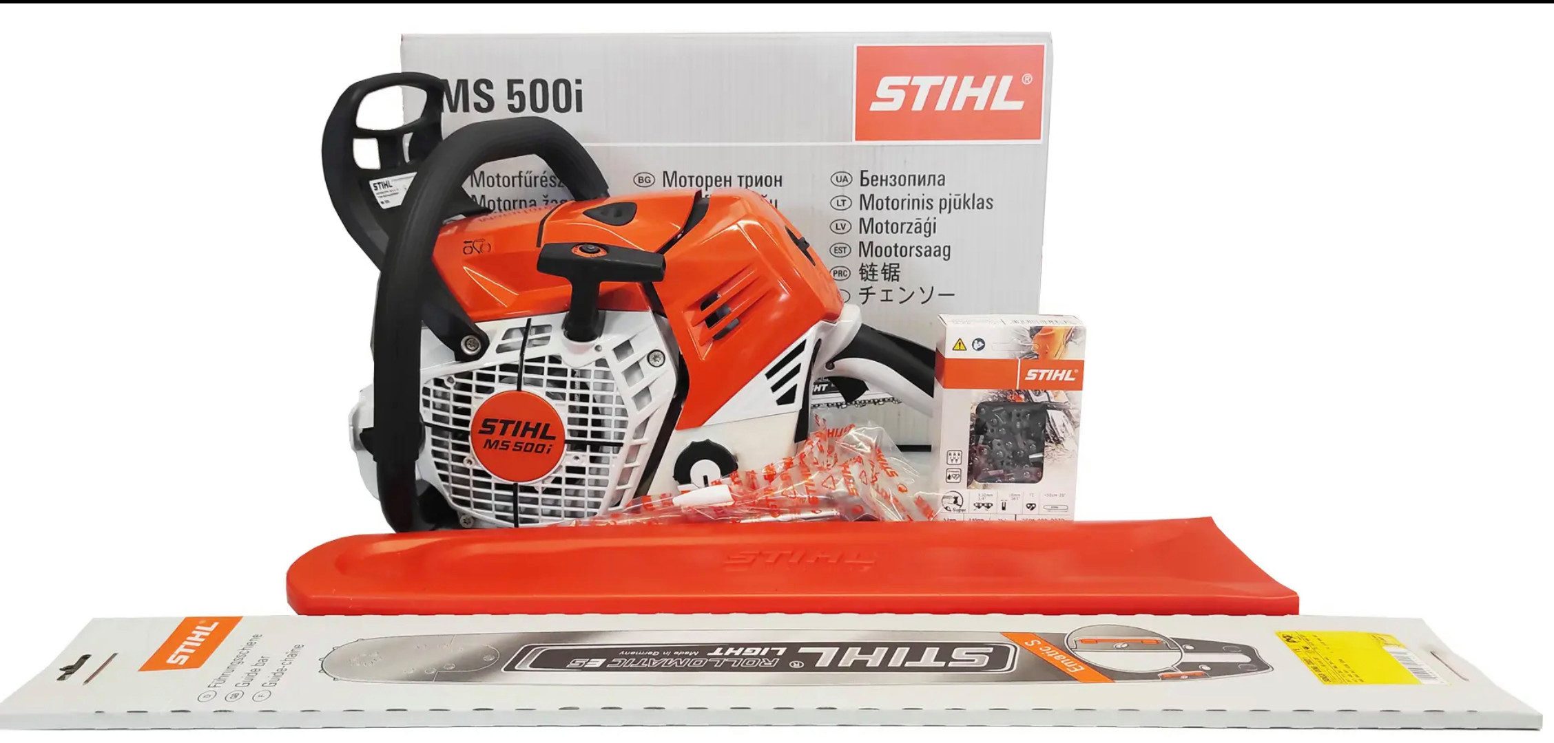 STIHL Benzin-Kettensäge MS 500i-W Motorsäge mit