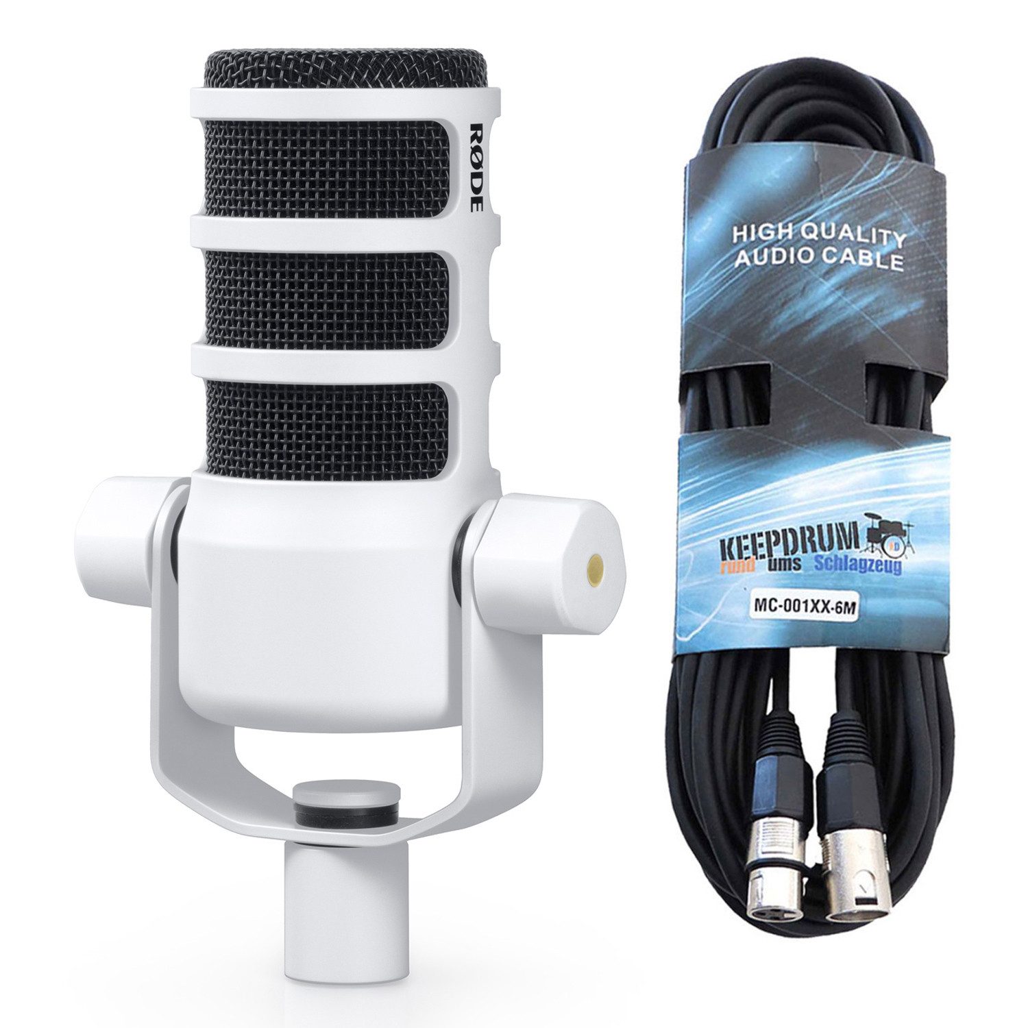 RØDE Mikrofon Rode Podmic Podcast-Mikrofon Weiss