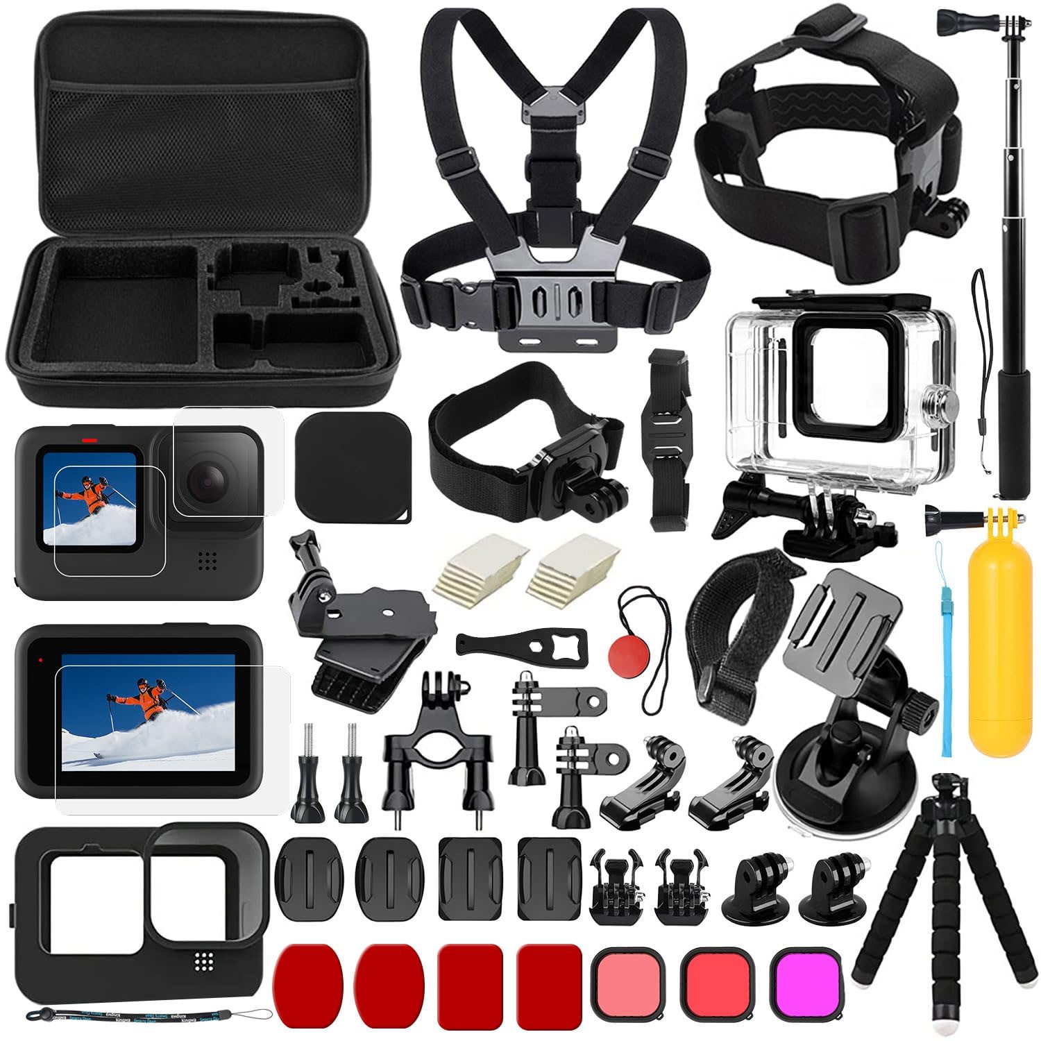 SURFOU Kamerazubehör-Set für GoPro Hero Zubehör
