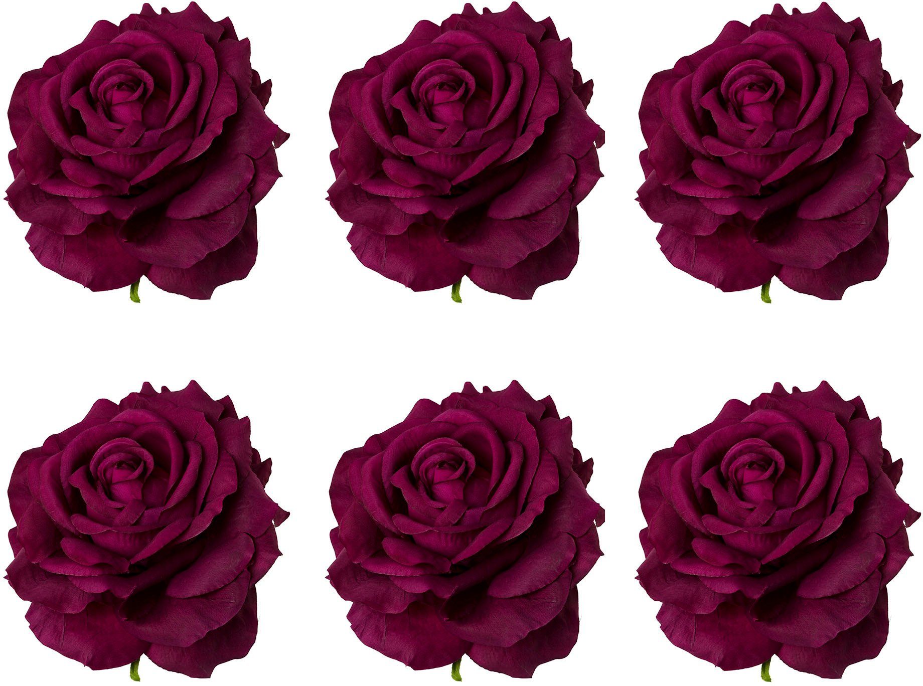 Kunstblume Rose mit Clip Rose, Creativ