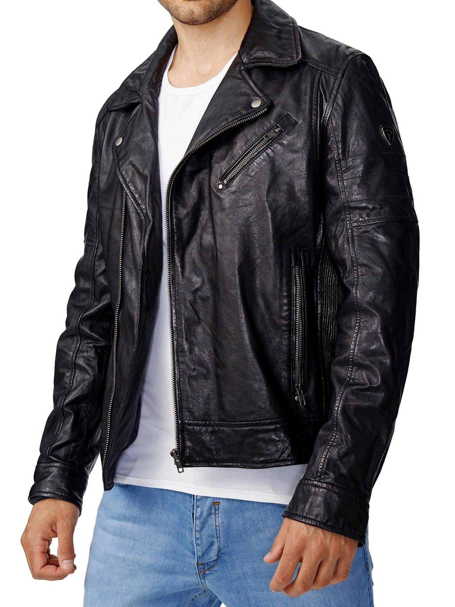 Tazzio Lederjacke 19708 Echtleder Jacke im
