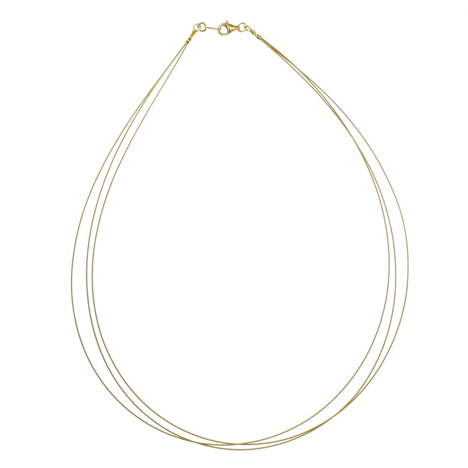 OSTSEE-SCHMUCK Halsreif Ostsee-Schmuck Halsreif Nyloncollier 3-reihig