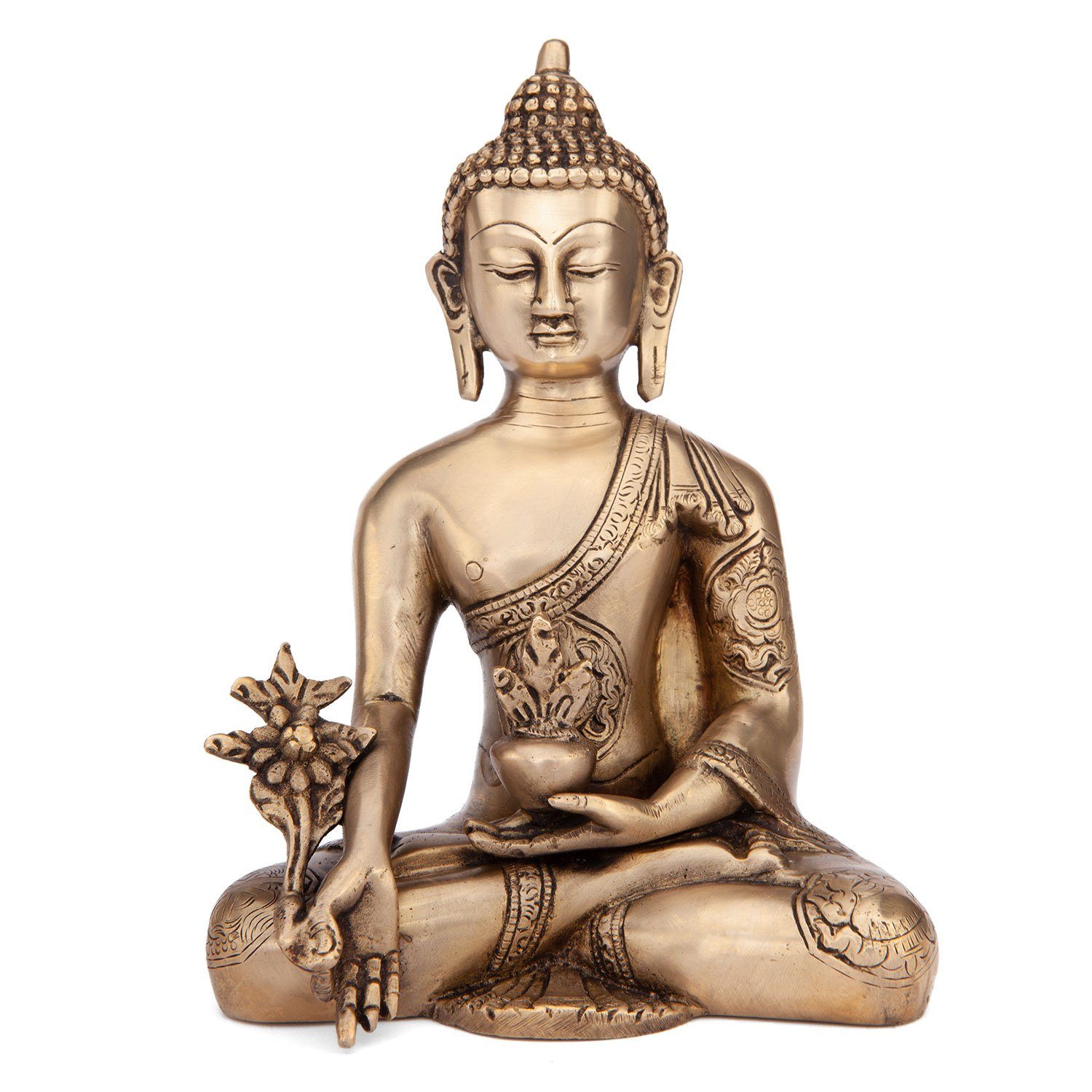 bodhi Buddhafigur Buddha Statue, Messing, ca.