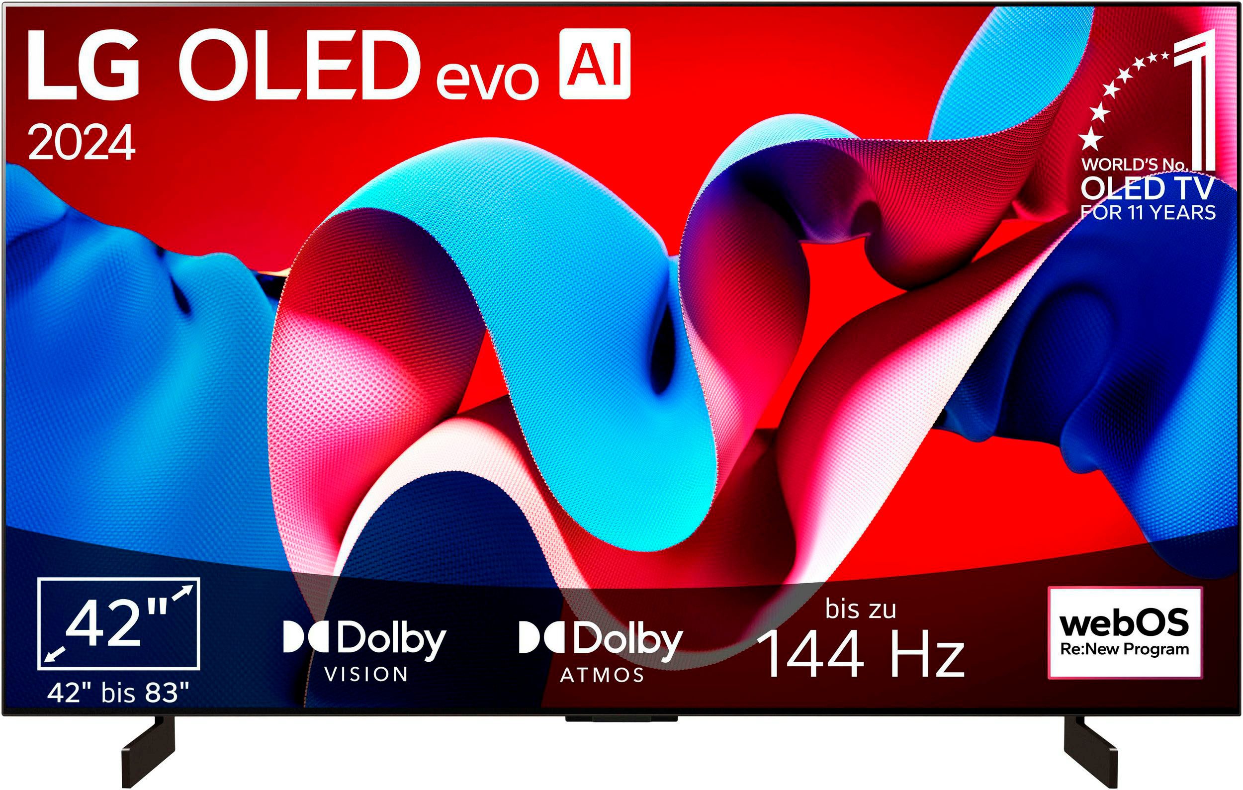 LG OLED42C47LA OLED-Fernseher (106 cm/42 Zoll,