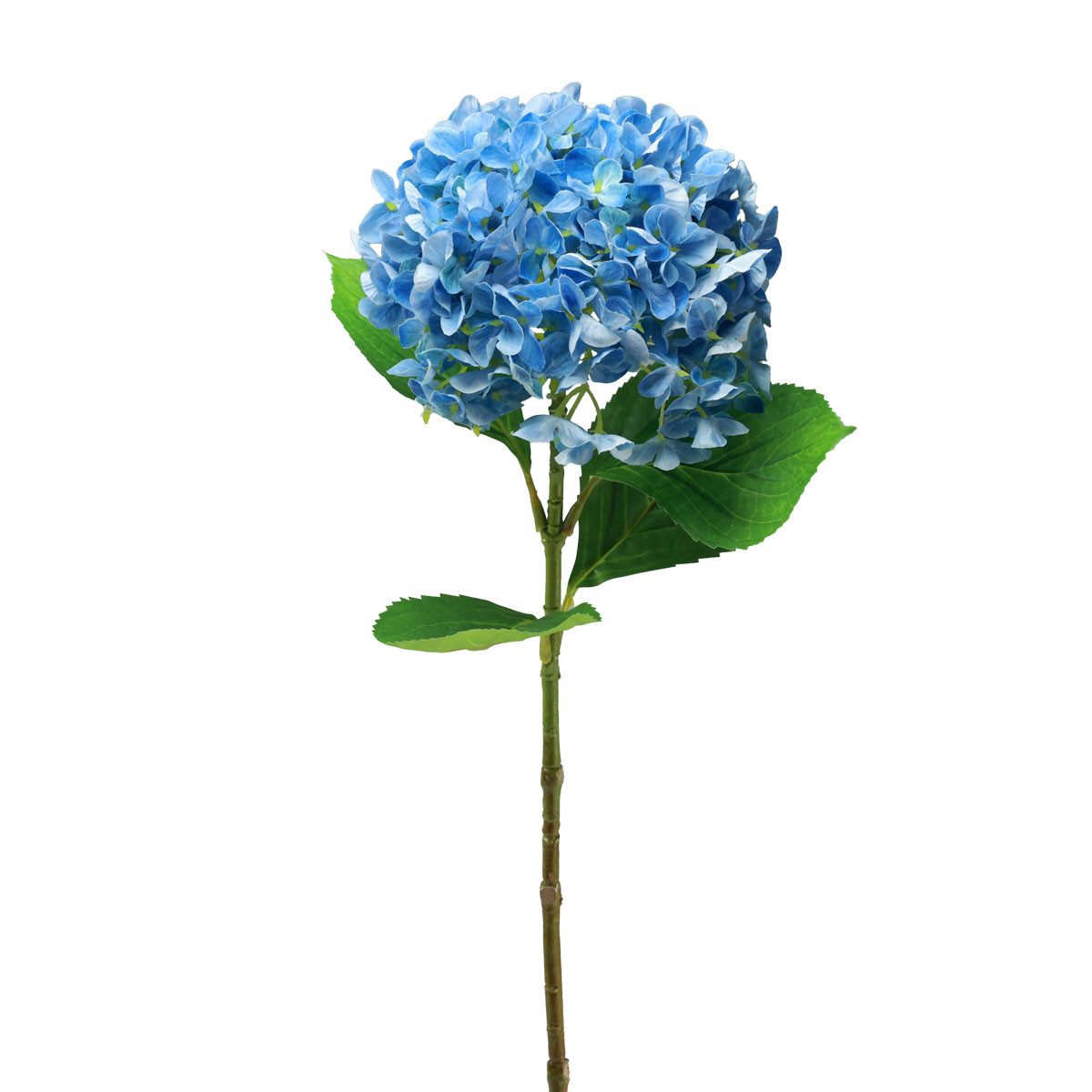 Kunstblume Kunstblumen Hortensie Blau Deko 69cm