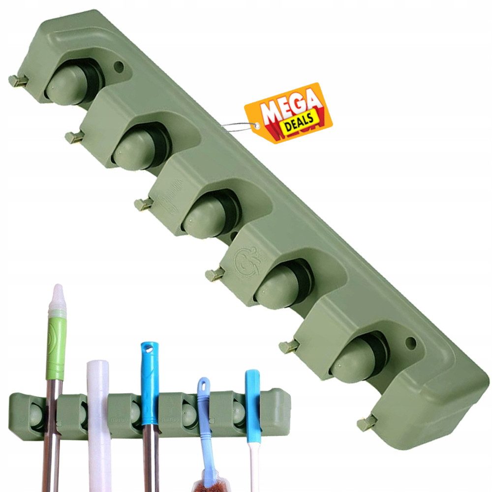 MEGADEALS Werkzeughalter Besen Halter Wandhalterung Besenmopp-Halter