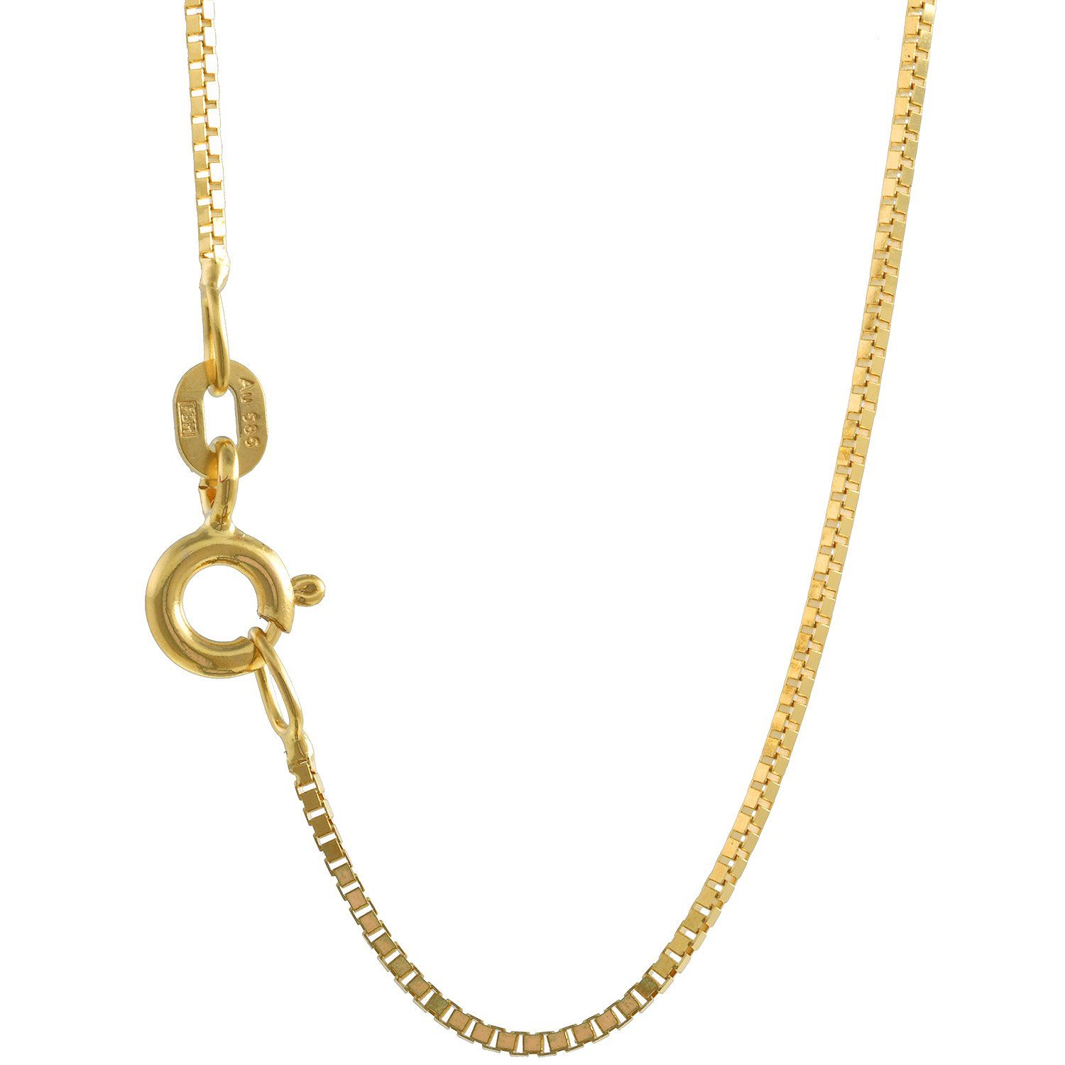 HOPLO Goldkette Goldkette Venezianerkette Halskette 0,9