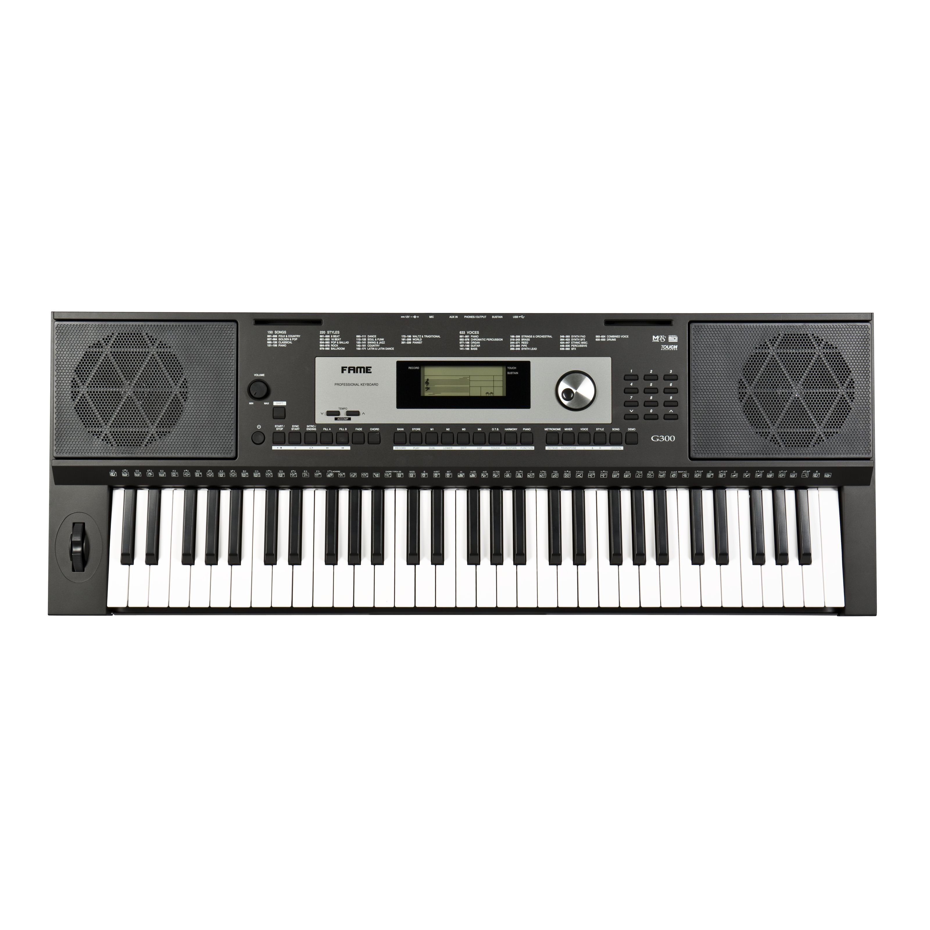 FAME Home-Keyboard (G-300 Keyboard E-Piano mit