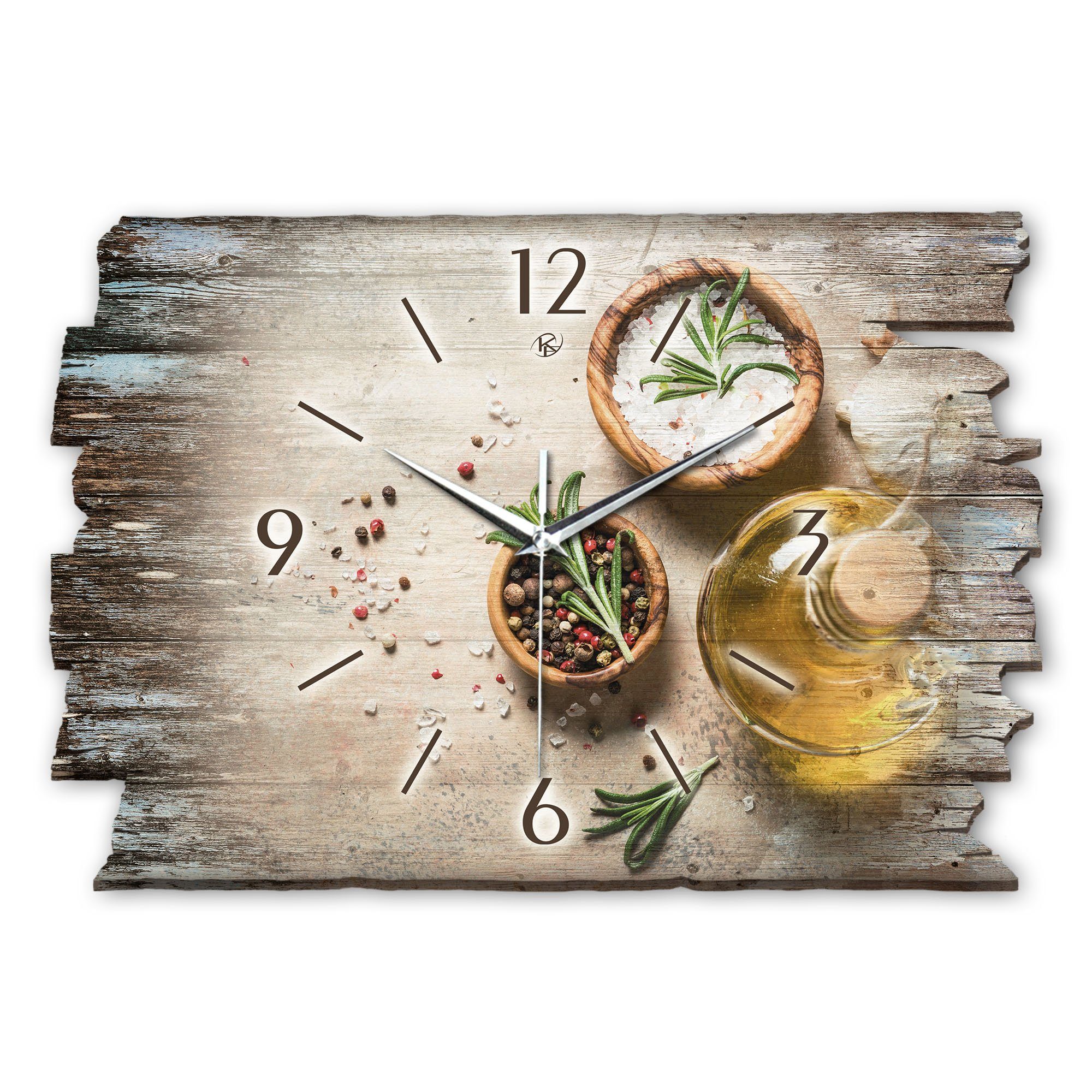 Kreative Feder Wanduhr Design-Wanduhr „Gewürze“ aus