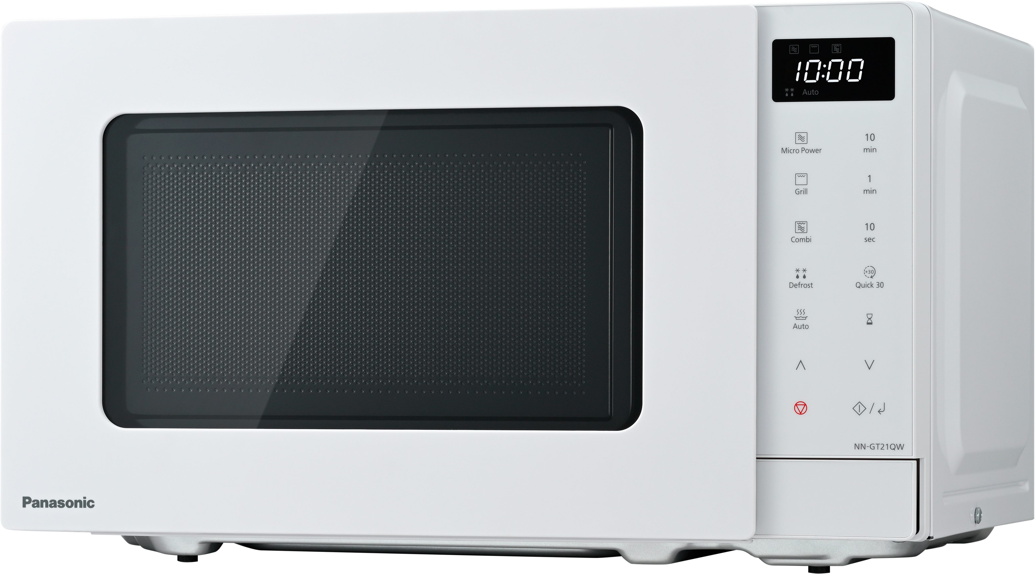 Panasonic Mikrowelle NN-GT21QWEPG Mikrowelle mit Grillfunktion,
