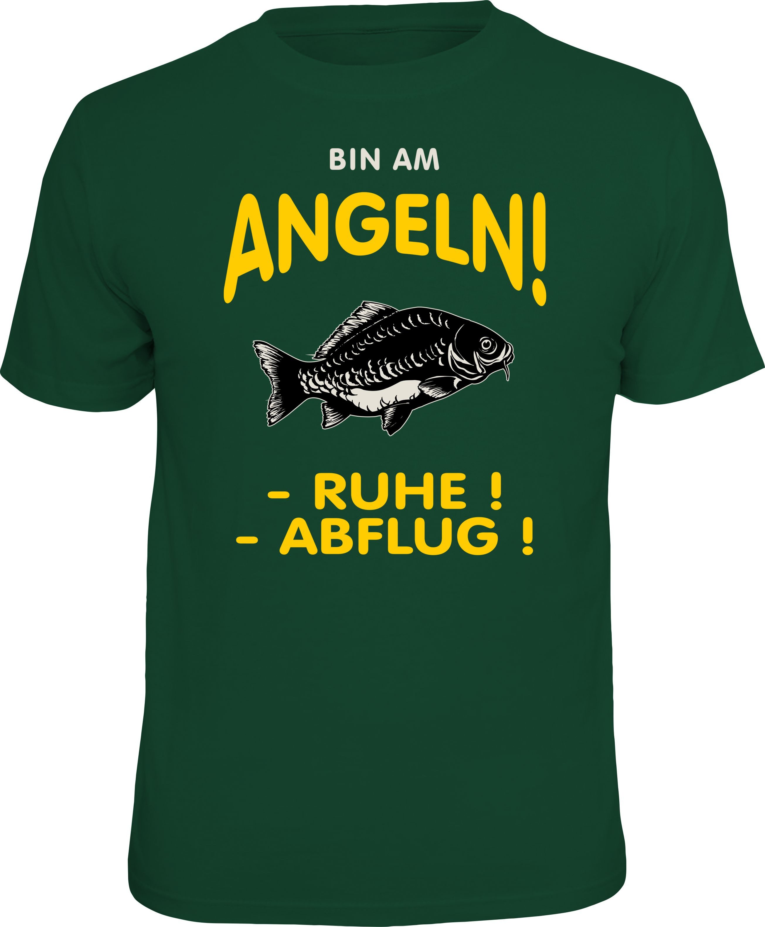 RAHMENLOS® T-Shirt bin am Angeln! Ruhe!