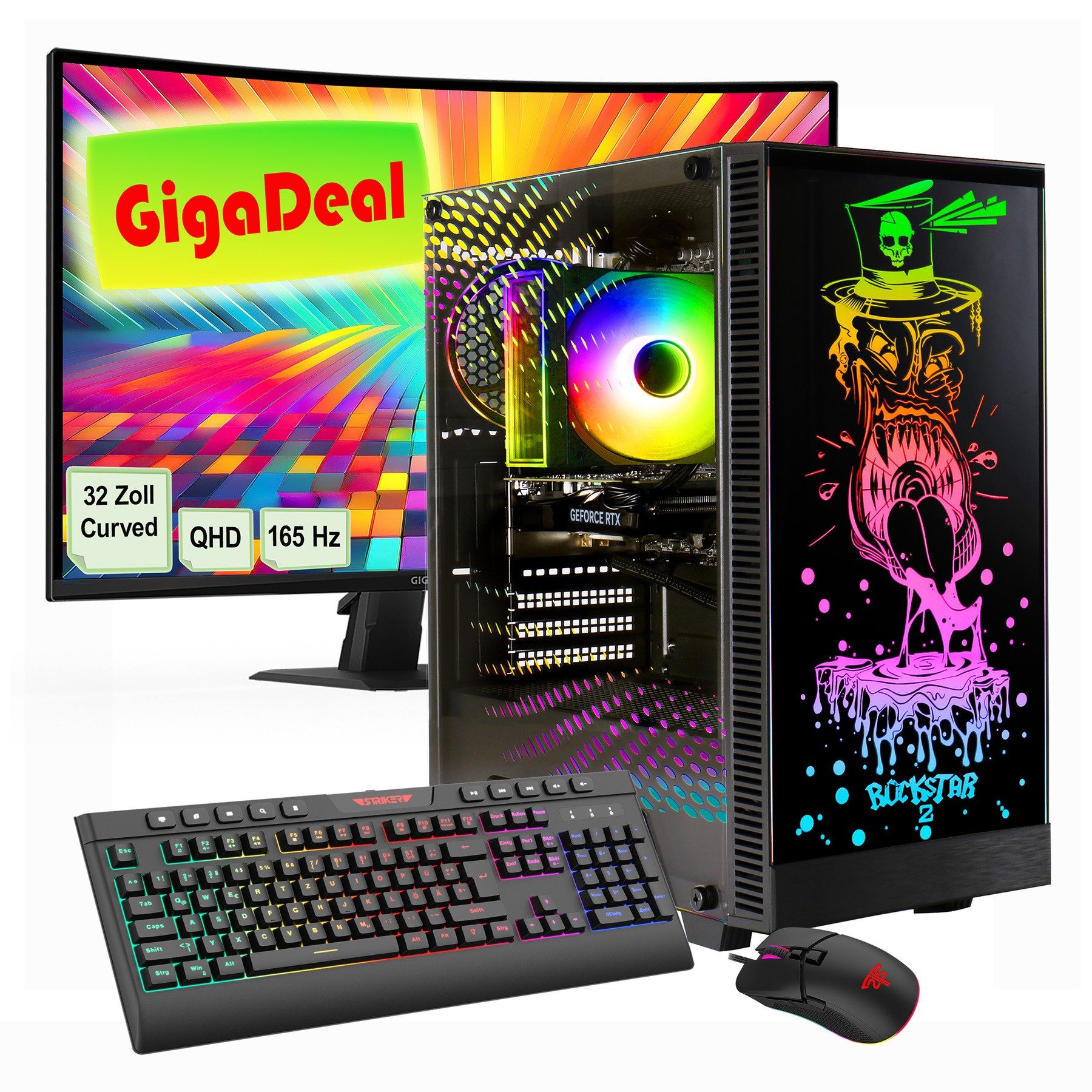 GAMEMAX GigaDeal Rockstar SET2629 PC-Komplettsystem (32',