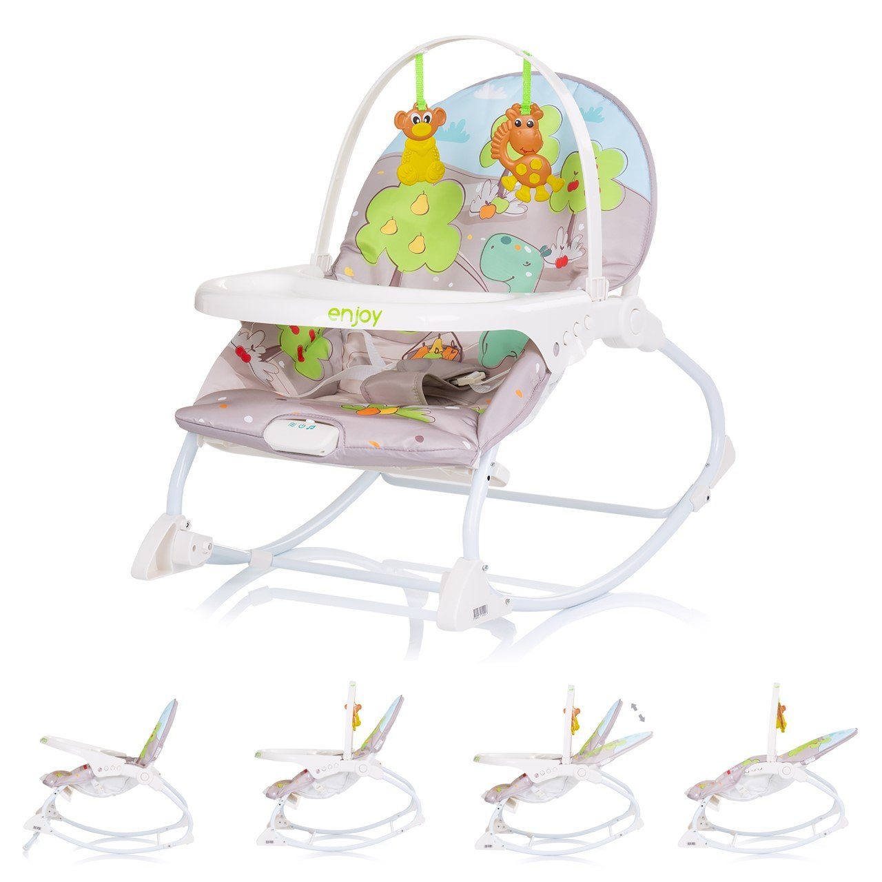 Chipolino Babywippe Babywippe Enjoy, Stuhl, Schaukelfunktion,