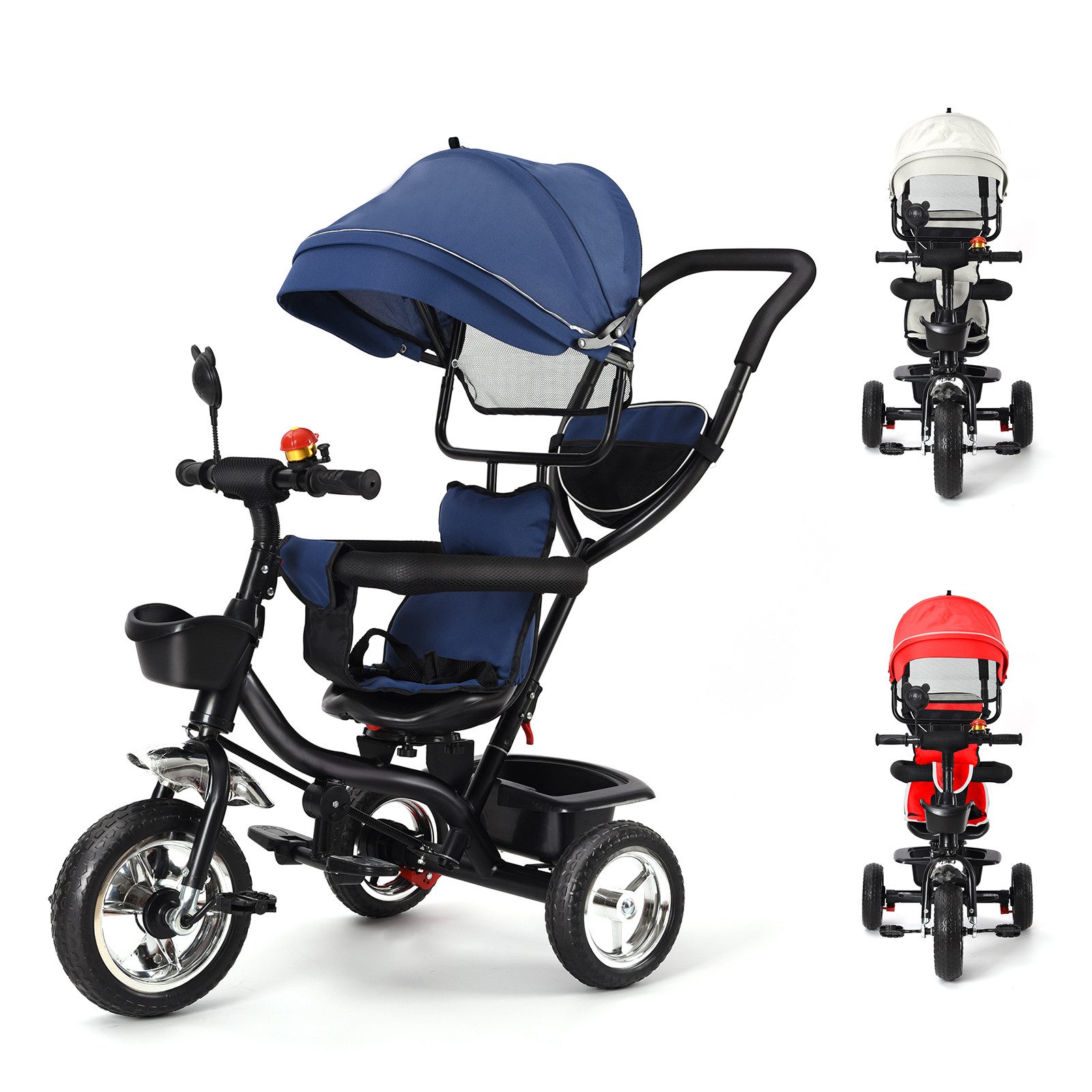 JEOBEST Dreirad 5 in1 Kinder Lenkstange
